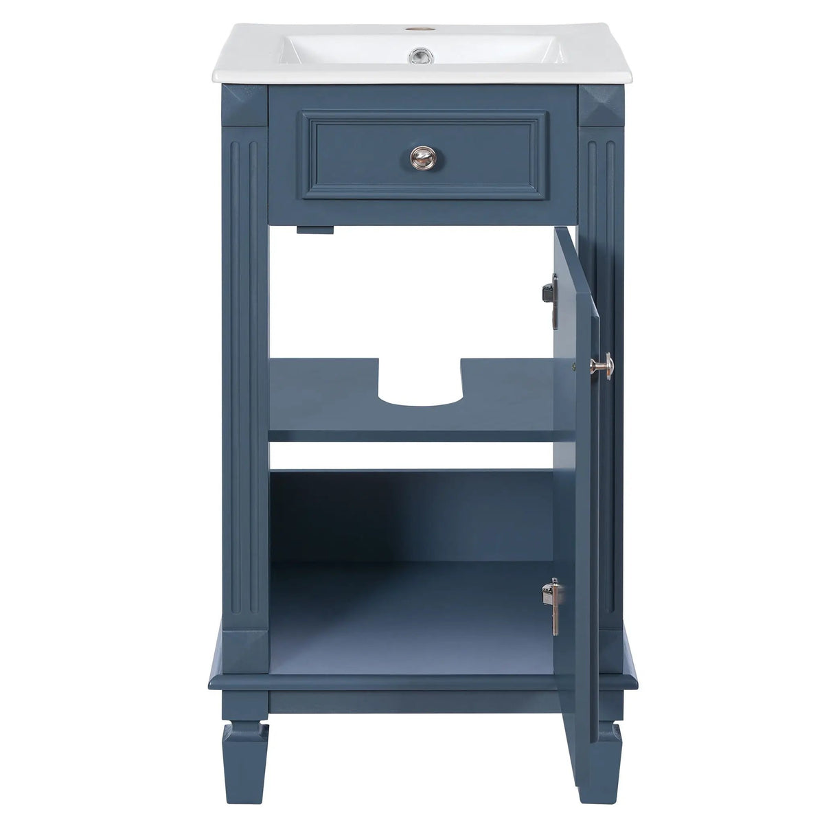 Bathroom Vanity | Solid Wood | Integrated Sink | Soft Closing Doors