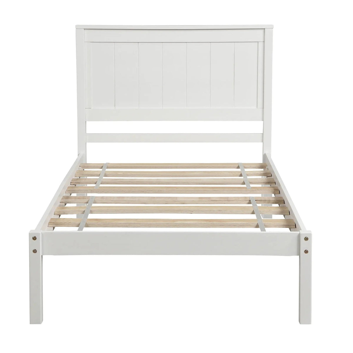 Platform Bed Frame With Headboard | Espresso Finish | Durable Pine Wood