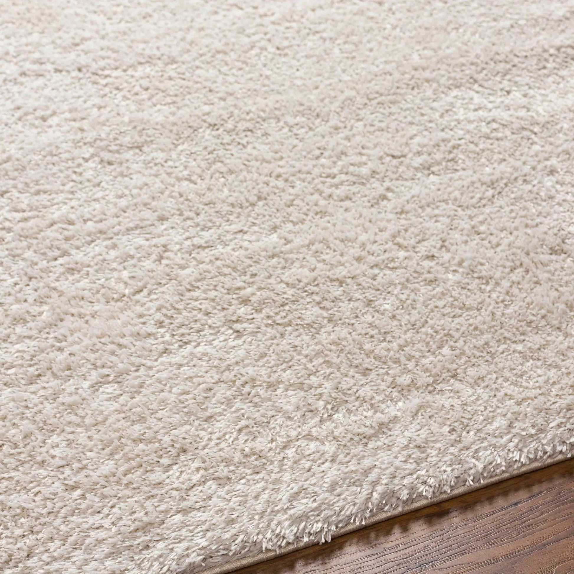 Heavenly Solid Beige Plush Rug from PriceLows™