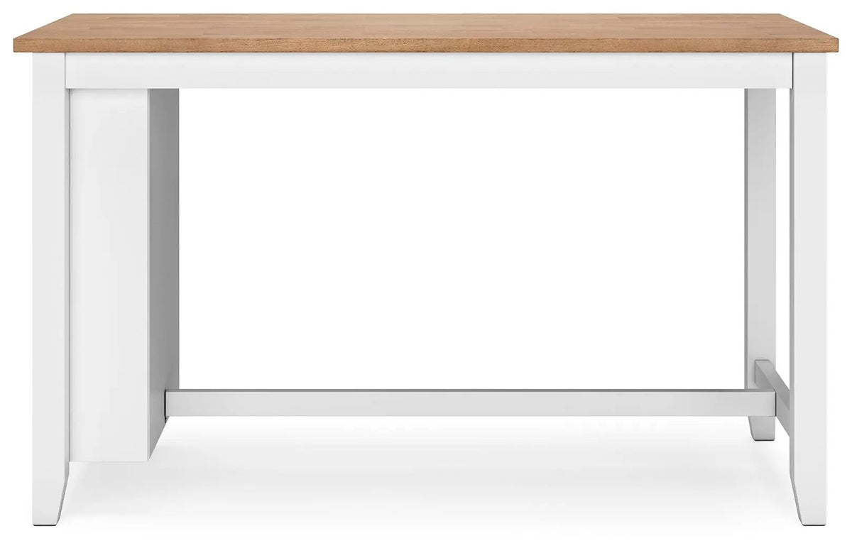 Gesthaven Counter Height Table | Rectangular Dining Room | 60 Inch Width | Natural Wood Tone