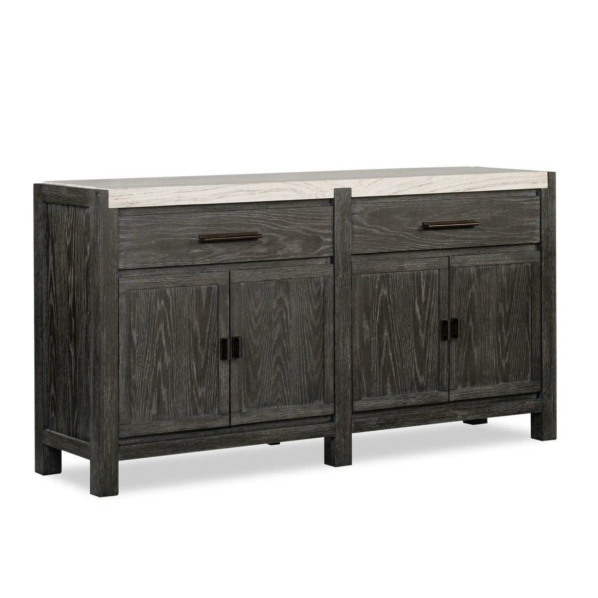 Plum Creek Sideboard | 2 Pieces | Oak Veneer & Fabric | Dining Room