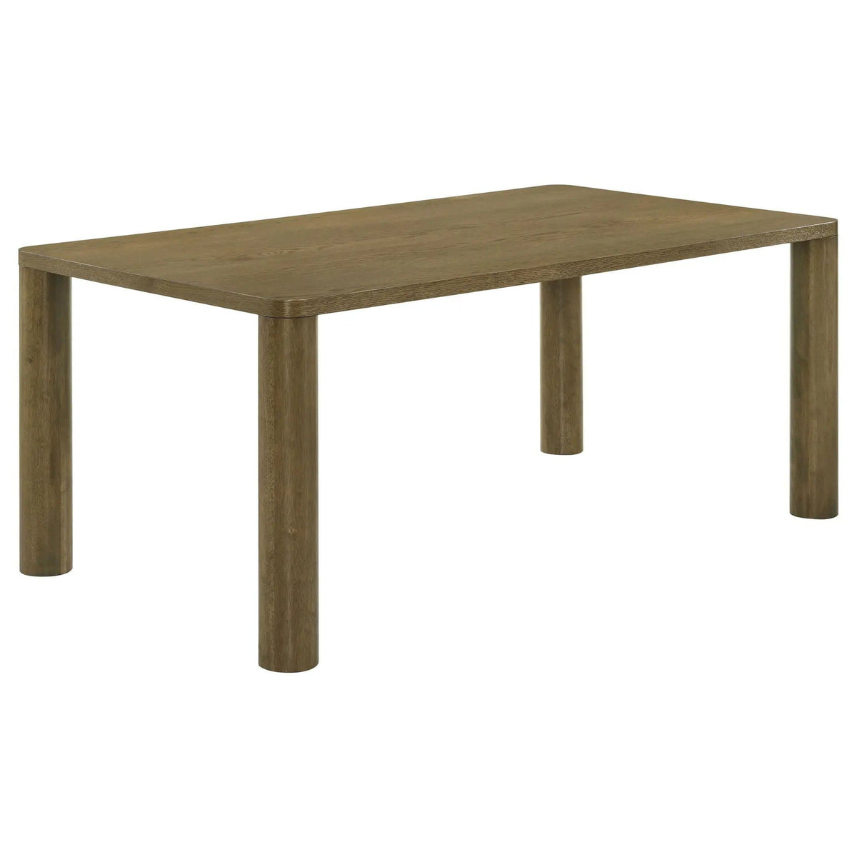 Castlewood 71-inch Rectangular Wood Dining Table Brown | 70.75 x 39.25 x 30.5 in | Oak Veneer & Wood | Oak