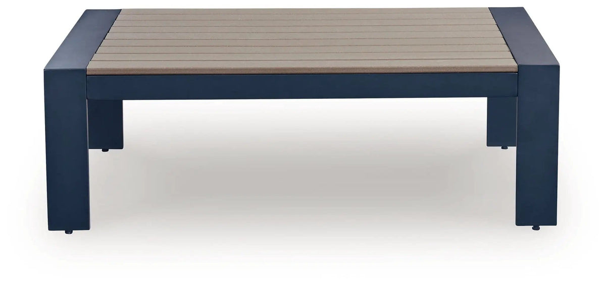 East Beach Blue Coffee Table | 2 Pieces | Wood | Rectangular Cocktail Table