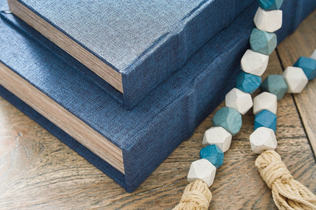 Jolina Keepsake Box Set | Set Of 3 | Linen Cover | Black Velvet Lining