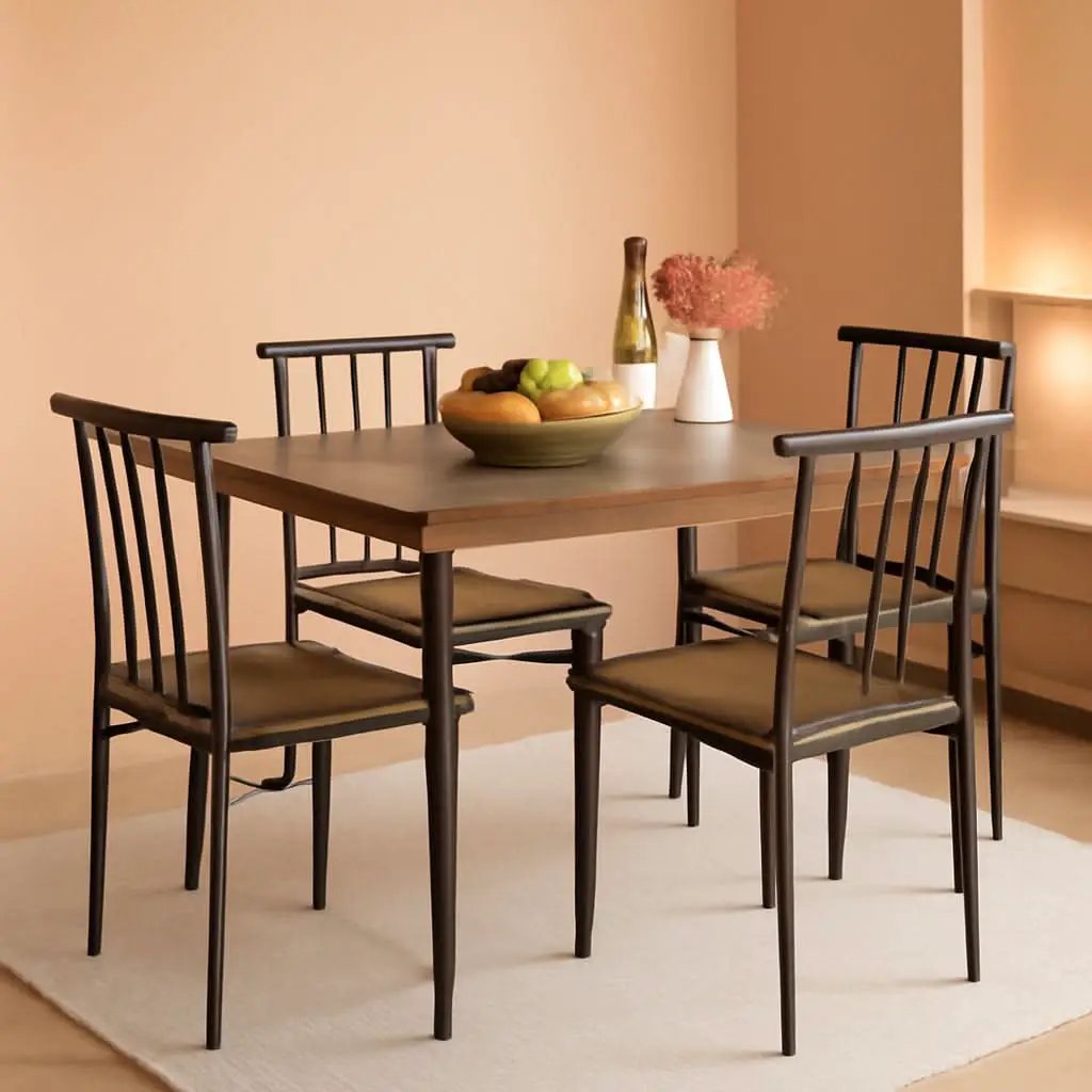 Drift Brown Contemporary Rectangular Dining Table Set from PriceLows™