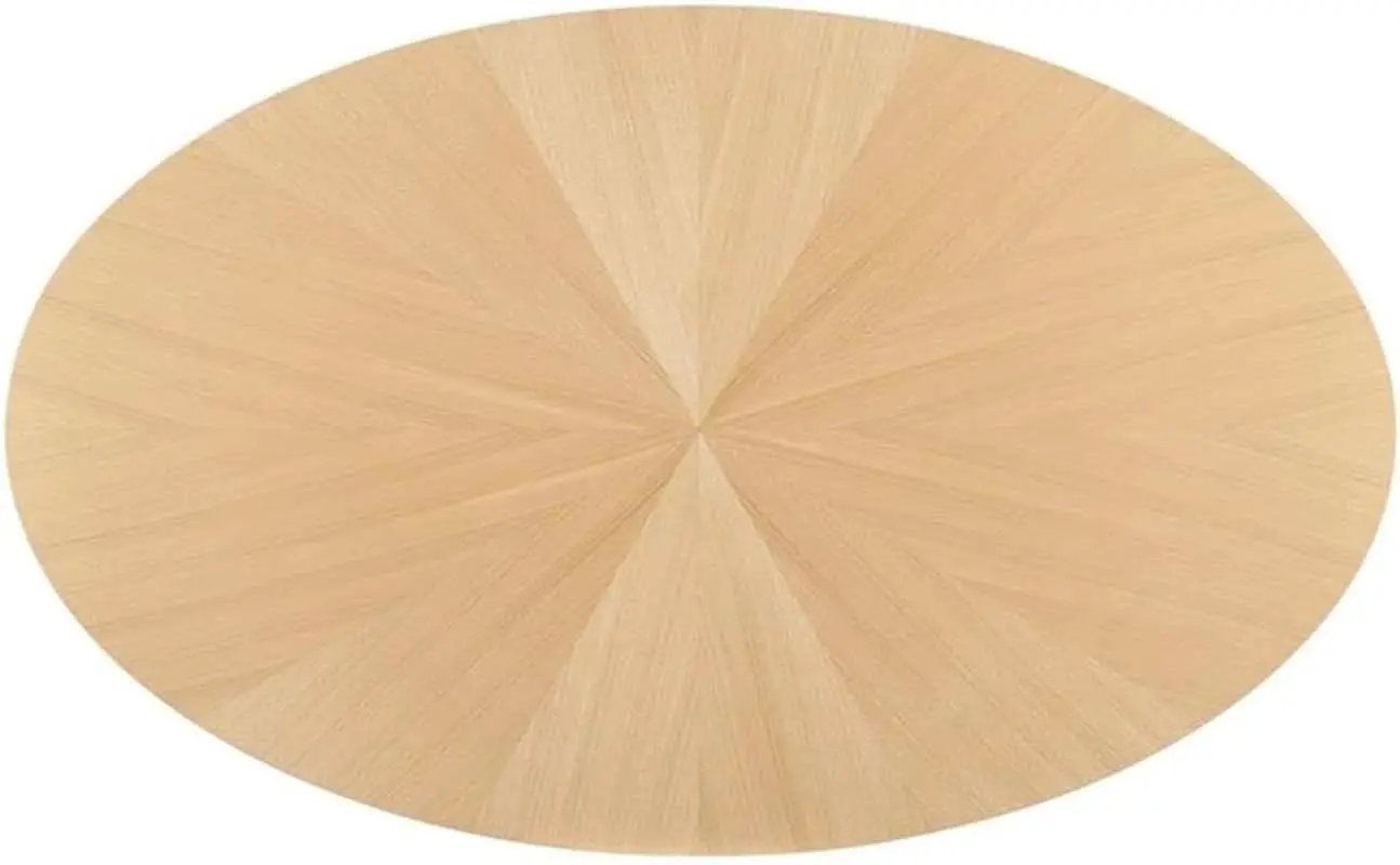Crossroads 71 Inch Oak Oval Dining Table Mid Century from PriceLows™