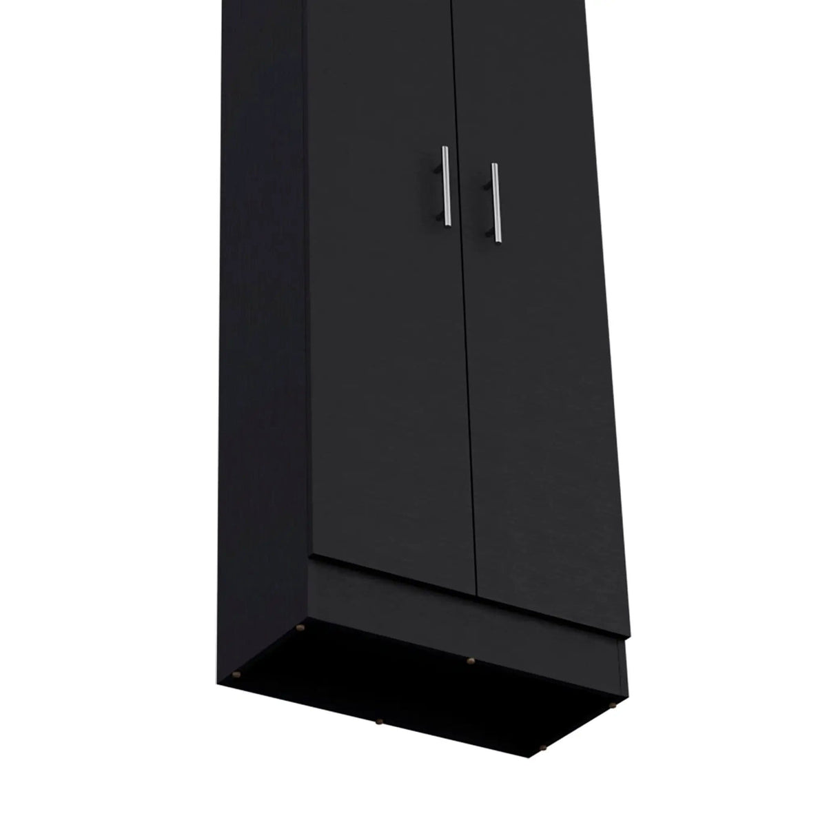 Clinton Pantry Cabinet Kitchen Storage | 11.9 x 23.6 x 66.8 in | Engineered Wood & Metal | Black