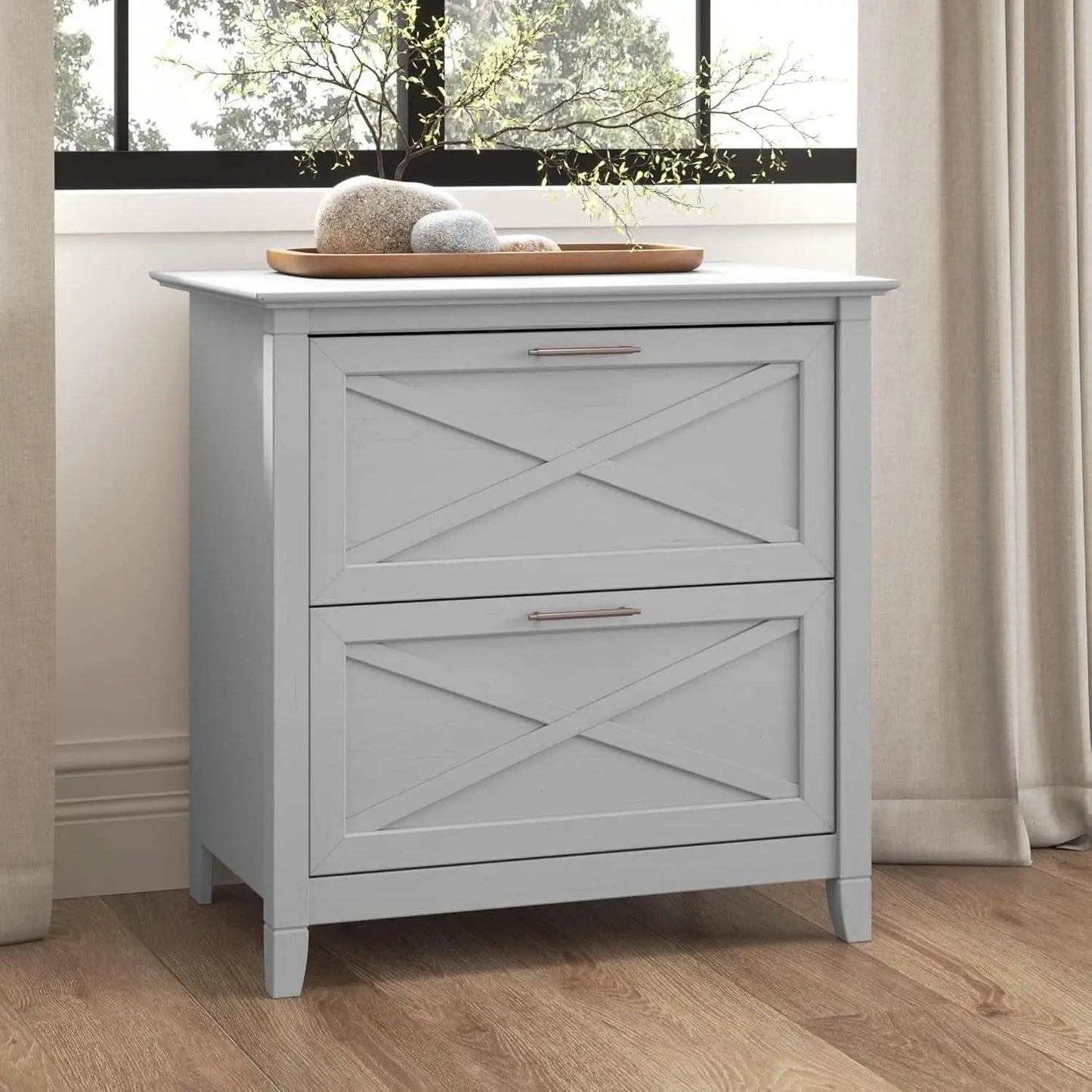 Key West 2 Drawer Lateral File Cabinet In Cape Cod Gray from PriceLows™