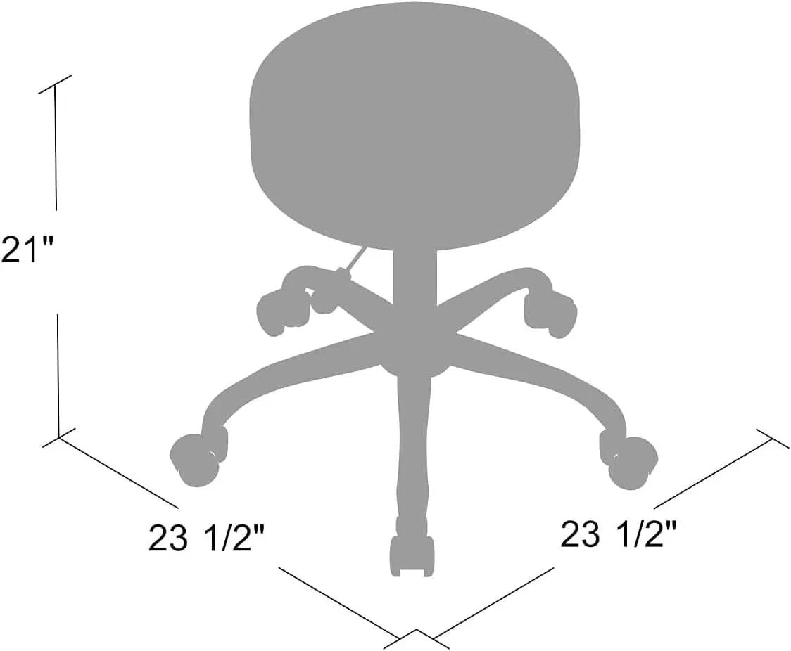 Boss Be Well Armless Medical Spa Stool Black Office Pro from PriceLows™