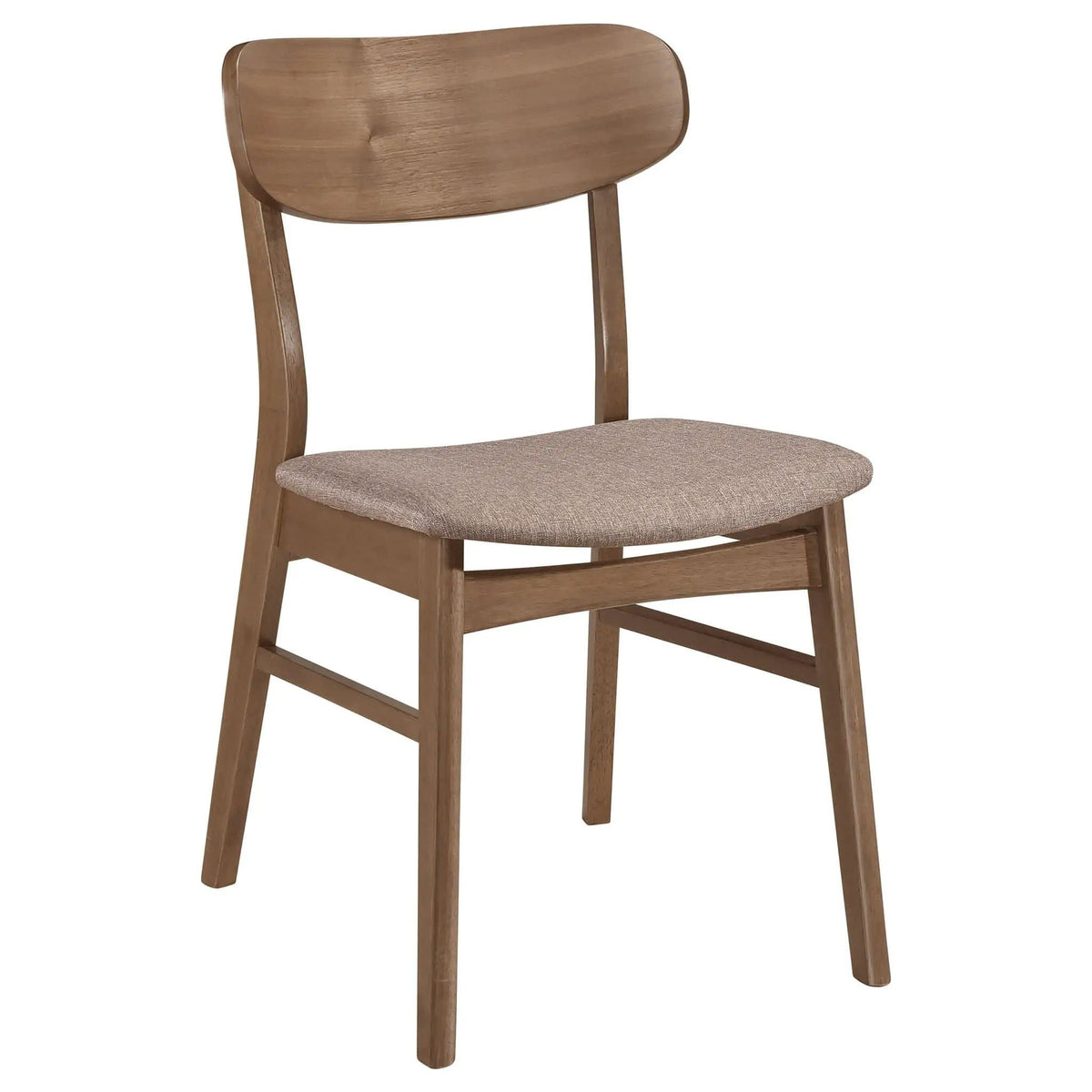 Dortch Dining Side Chair Walnut and Brown (Set of 2) | 18.5 x 21.5 x 30.75 in | Walnut & Wood | Dining Room