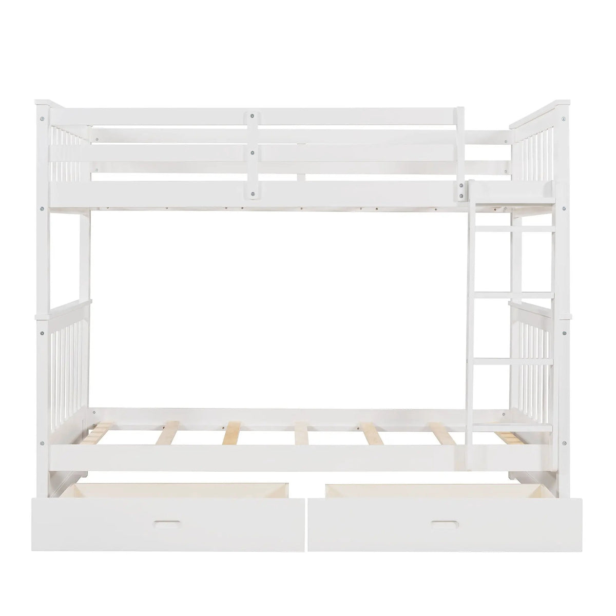 Bunk Bed With Ladders | 2 Storage Drawers | Space-Saving Design | Sleepover Ready