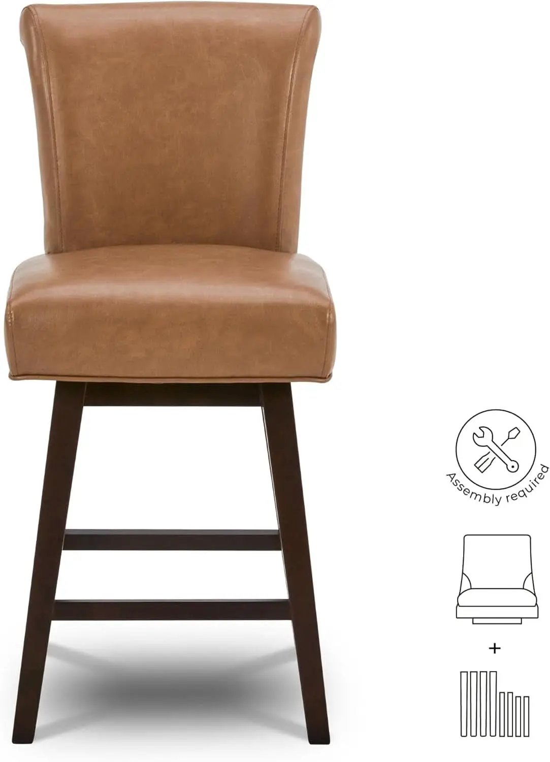26 Inch Counter Height Swivel Bar Stools Set from PriceLows™