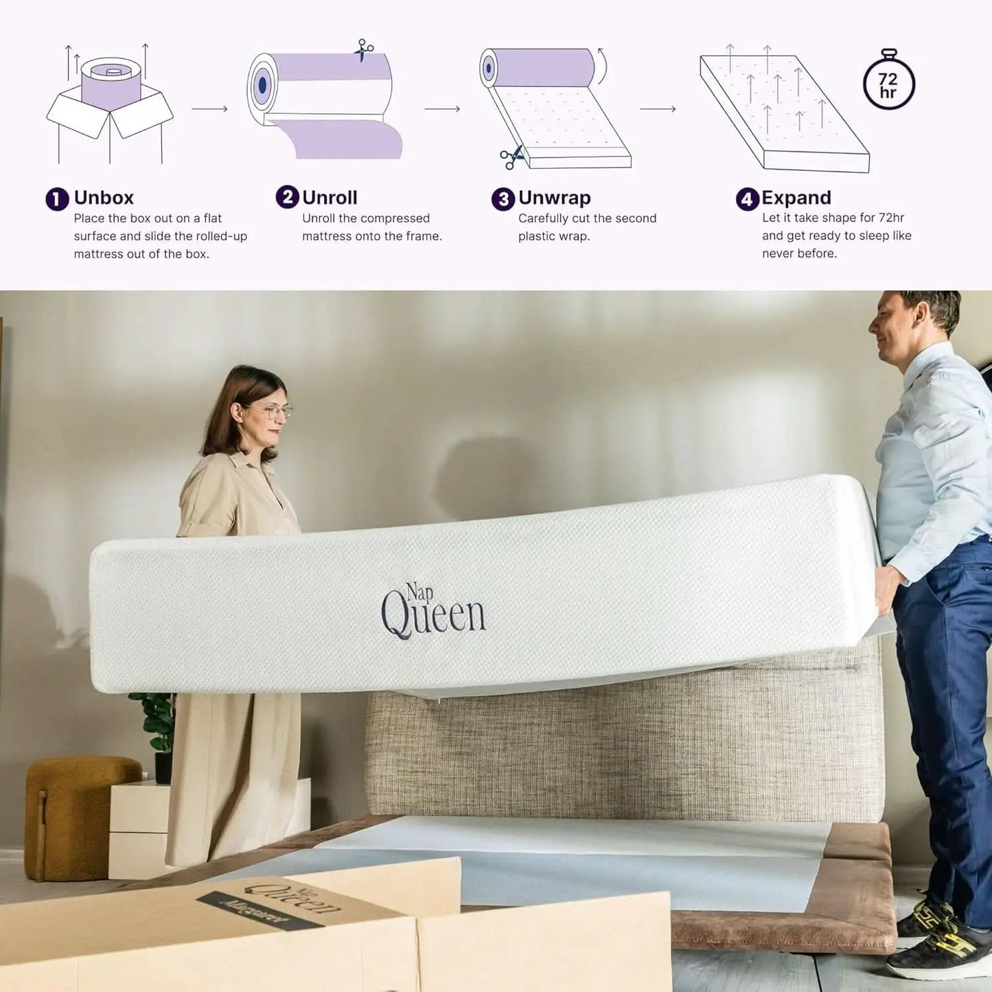 Full Size Bamboo Charcoal Memory Foam Premium Mattress from PriceLows™