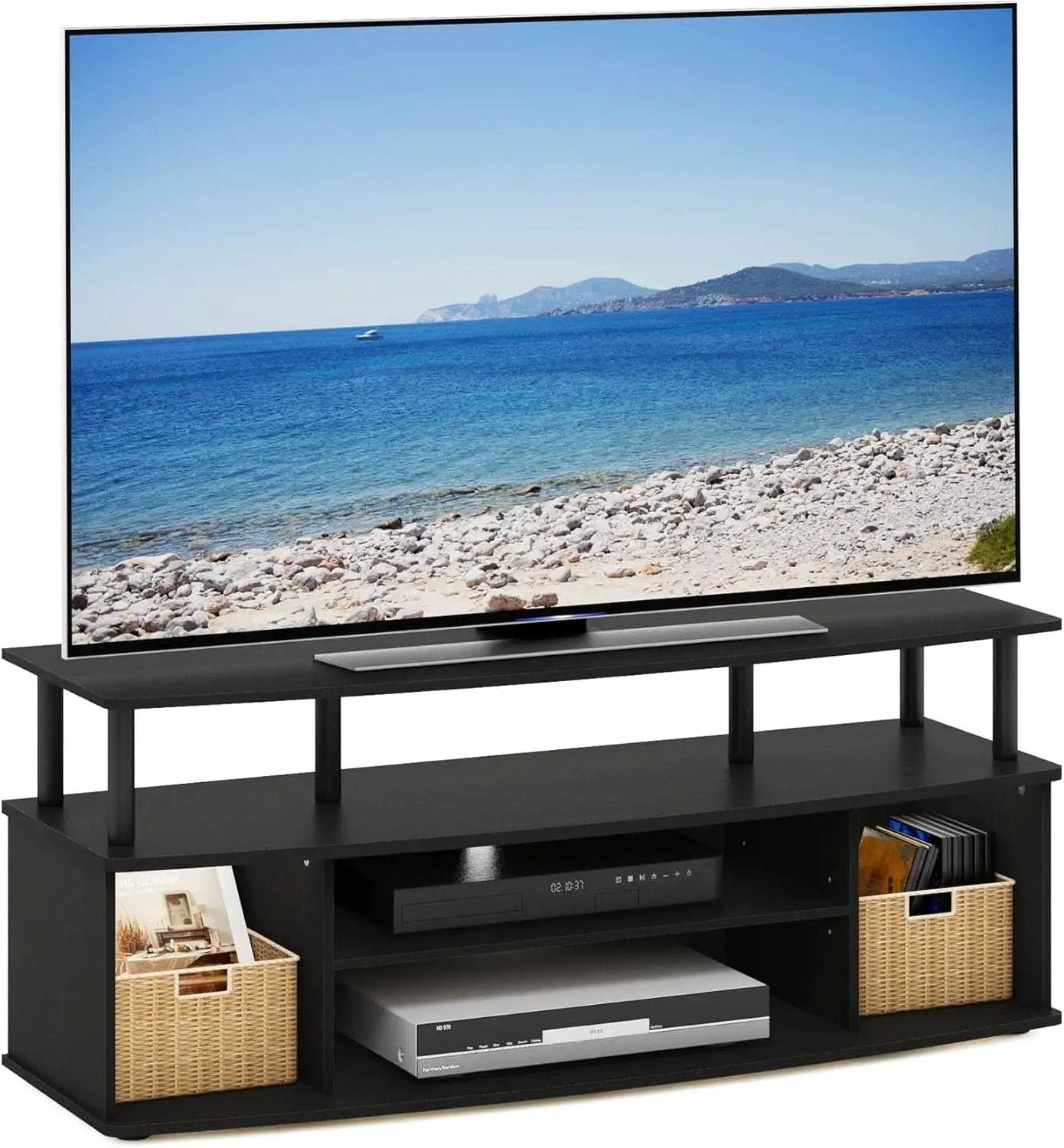 Jaya Large Entertainment Center For 55 Inch TV Blackwood from PriceLows™