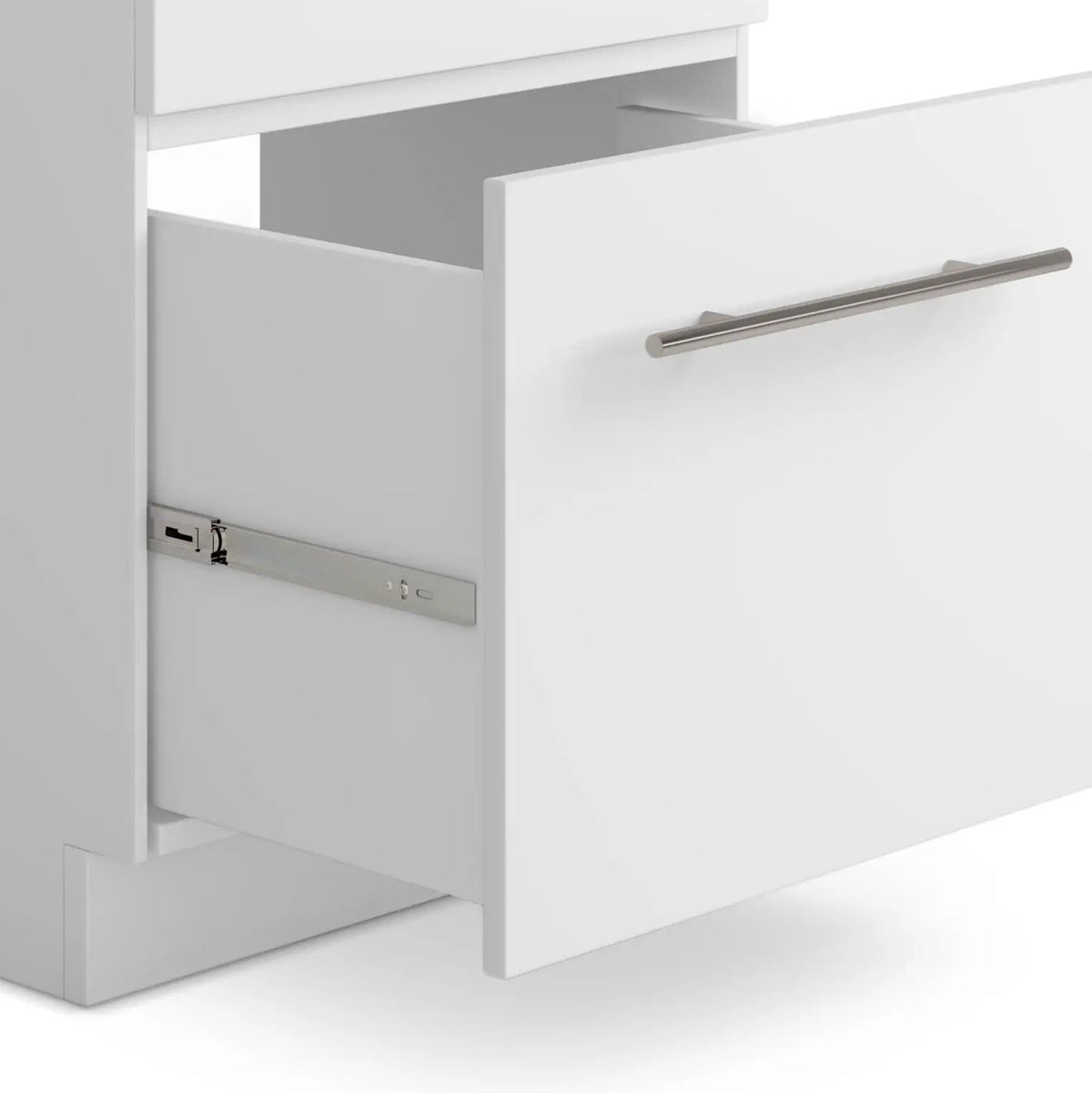 Metro Laundry Cabinet | Faucet And Stainless Steel Sink | Large Bottom Drawer | Melamine Cabinet