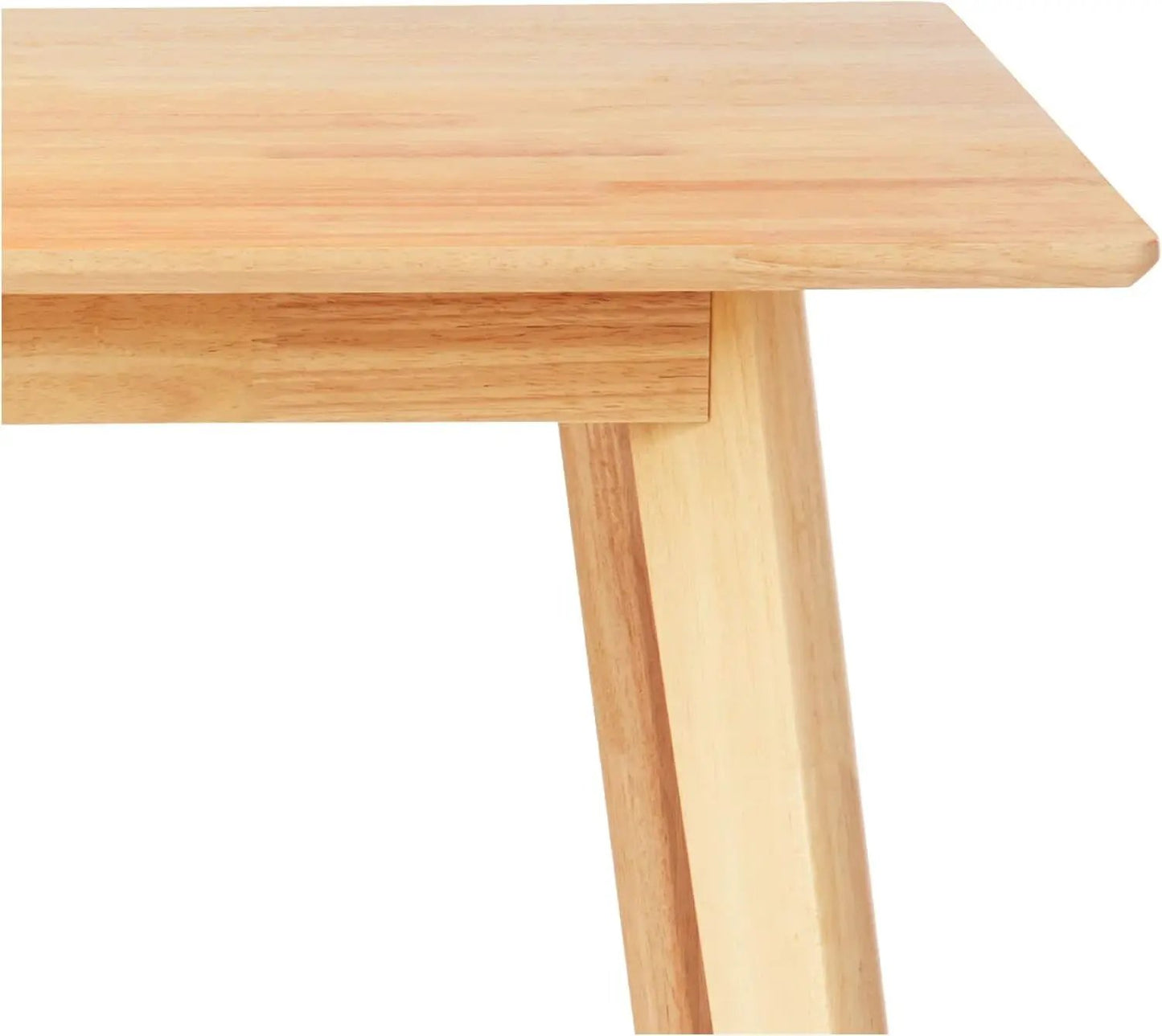 FSC Certified Solid Wood Rectangular Dining Table Seats Four Natural Finish from PriceLows™