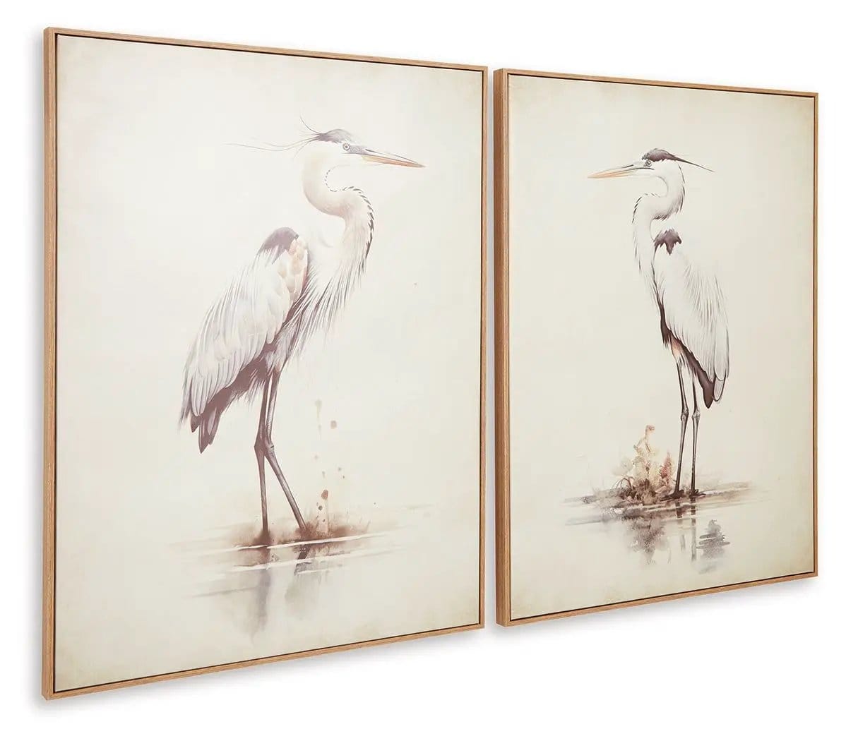 Aubinell Wall Art Set (Set of 2) | 30 x 1.38 x 40.13 in | Home Furniture | Beige