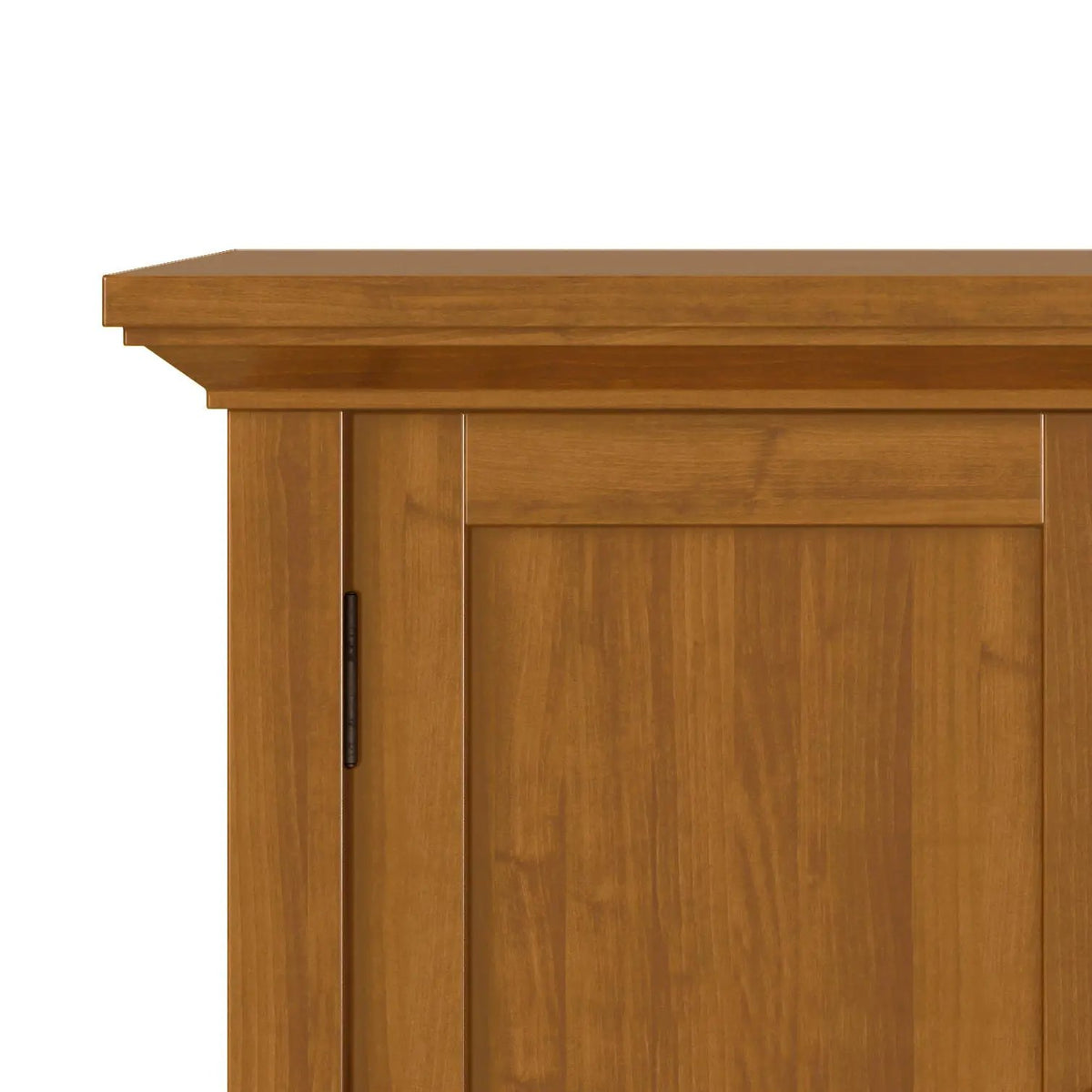 Redmond Low Storage Cabinet | Handcrafted Solid Wood | Tapered Legs | Two Adjustable Shelves