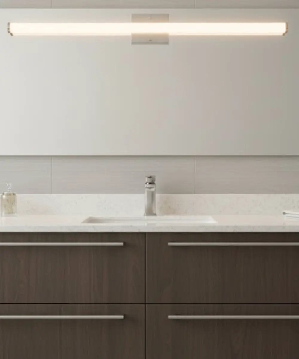 Bathroom Vanity Light | Led Brushed Nickel | 36 Inch Wide