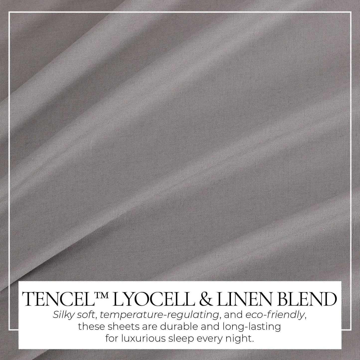 TENCEL™ Lyocell & Linen Blend Sheet Set - Magdalena Collection from PriceLows™