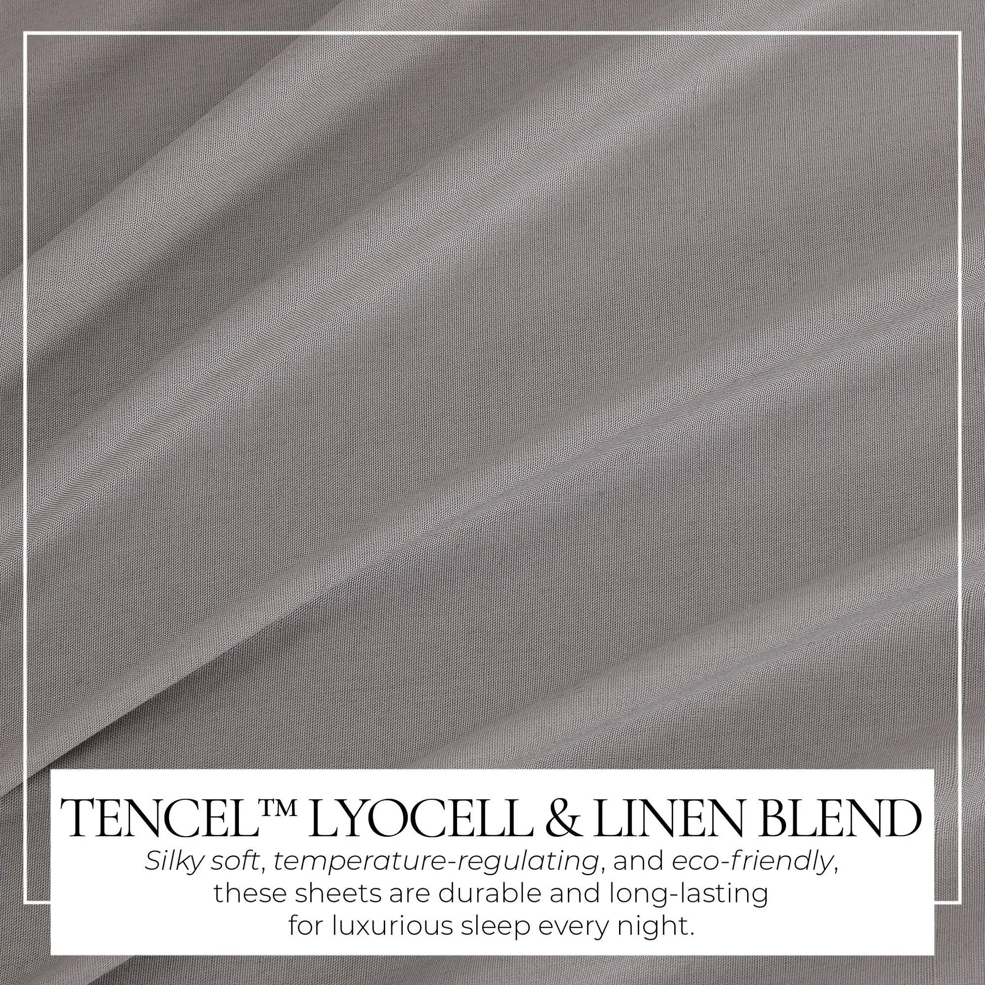 TENCEL™ Lyocell & Linen Blend Sheet Set - Magdalena Collection from PriceLows™