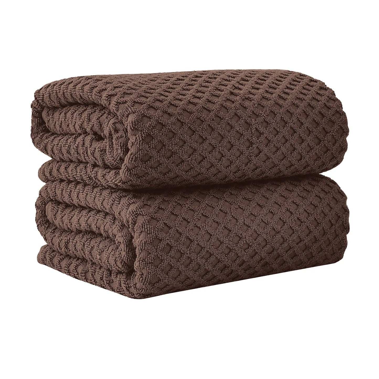 Cotton Diamond Waffle Weave Bath Towel Set - Grayson Collection from PriceLows™