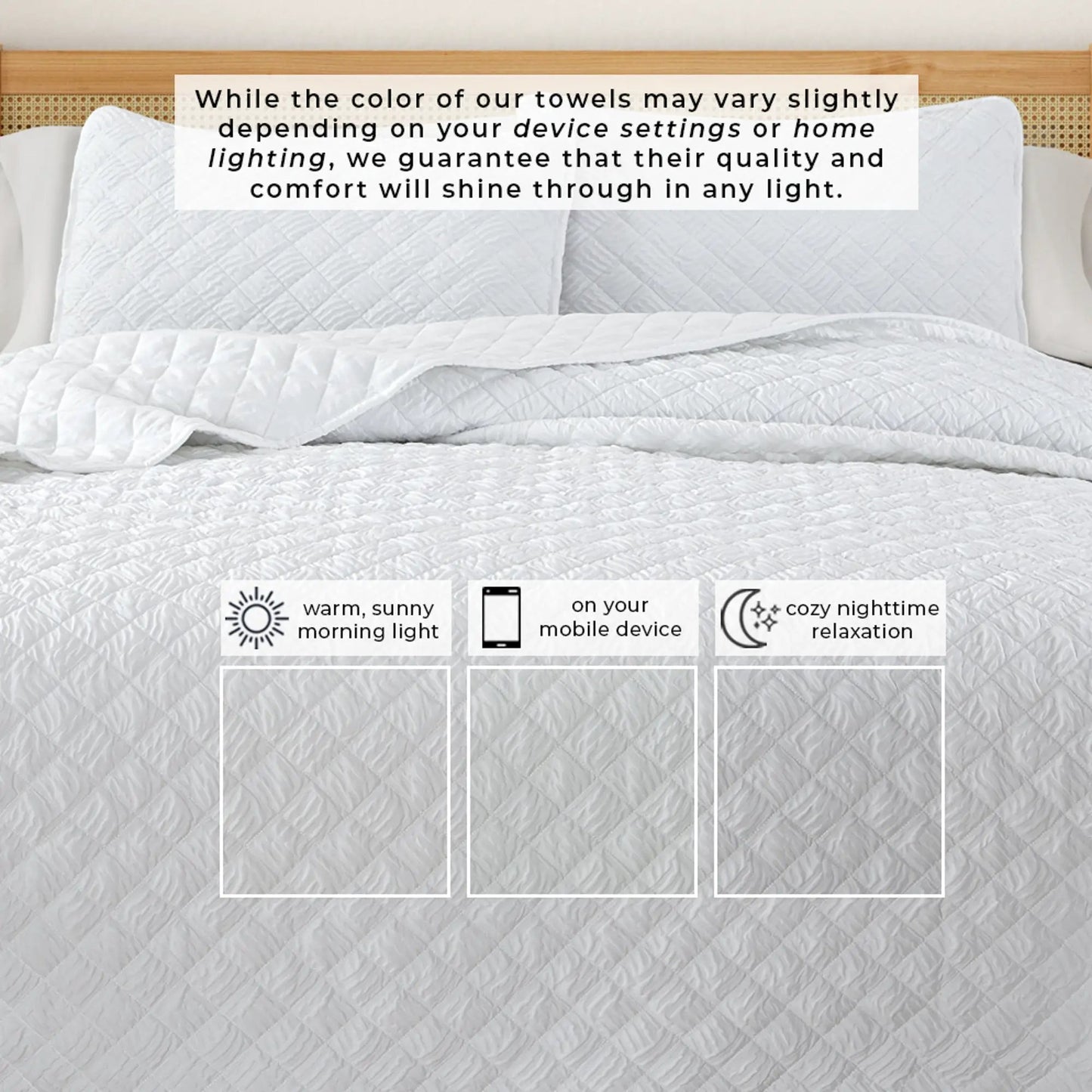 Diamond Embossed Quilt Set - Diamond Microsculpt Collection from PriceLows™