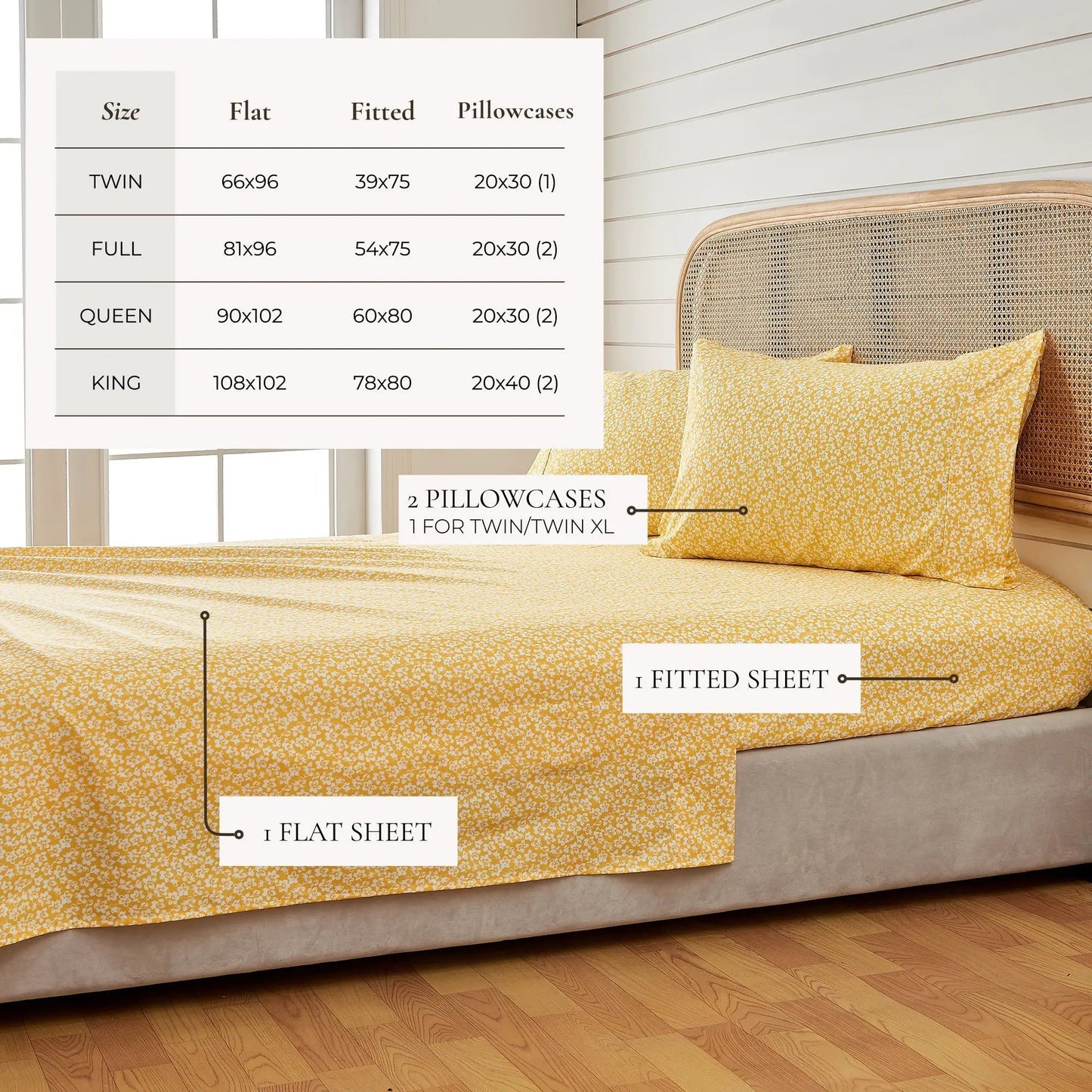 Watercolor Floral Sheet Set - Delia Collection from PriceLows™