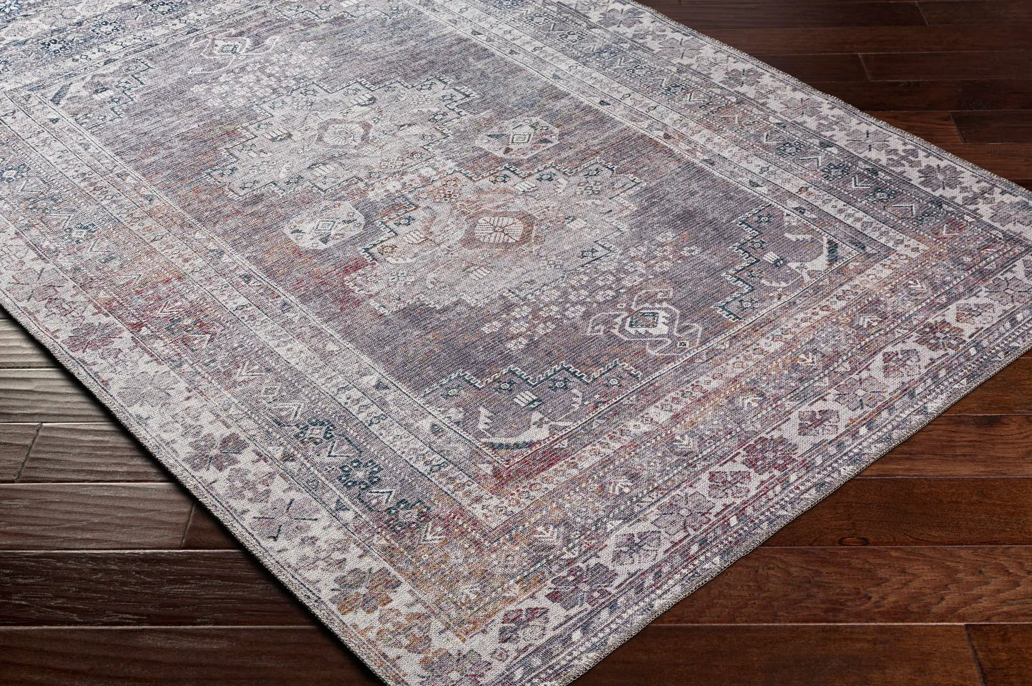 Baltinglass Brown Washable Area Rug from PriceLows™