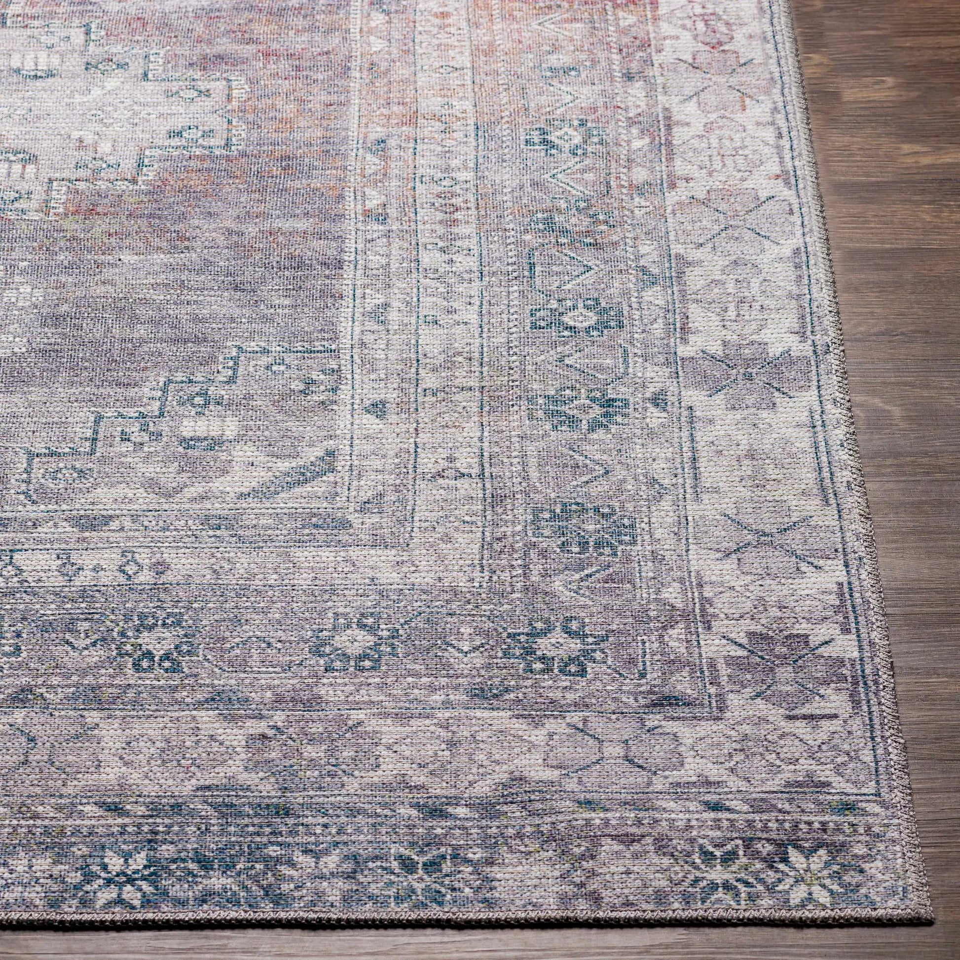 Baltinglass Brown Washable Area Rug from PriceLows™