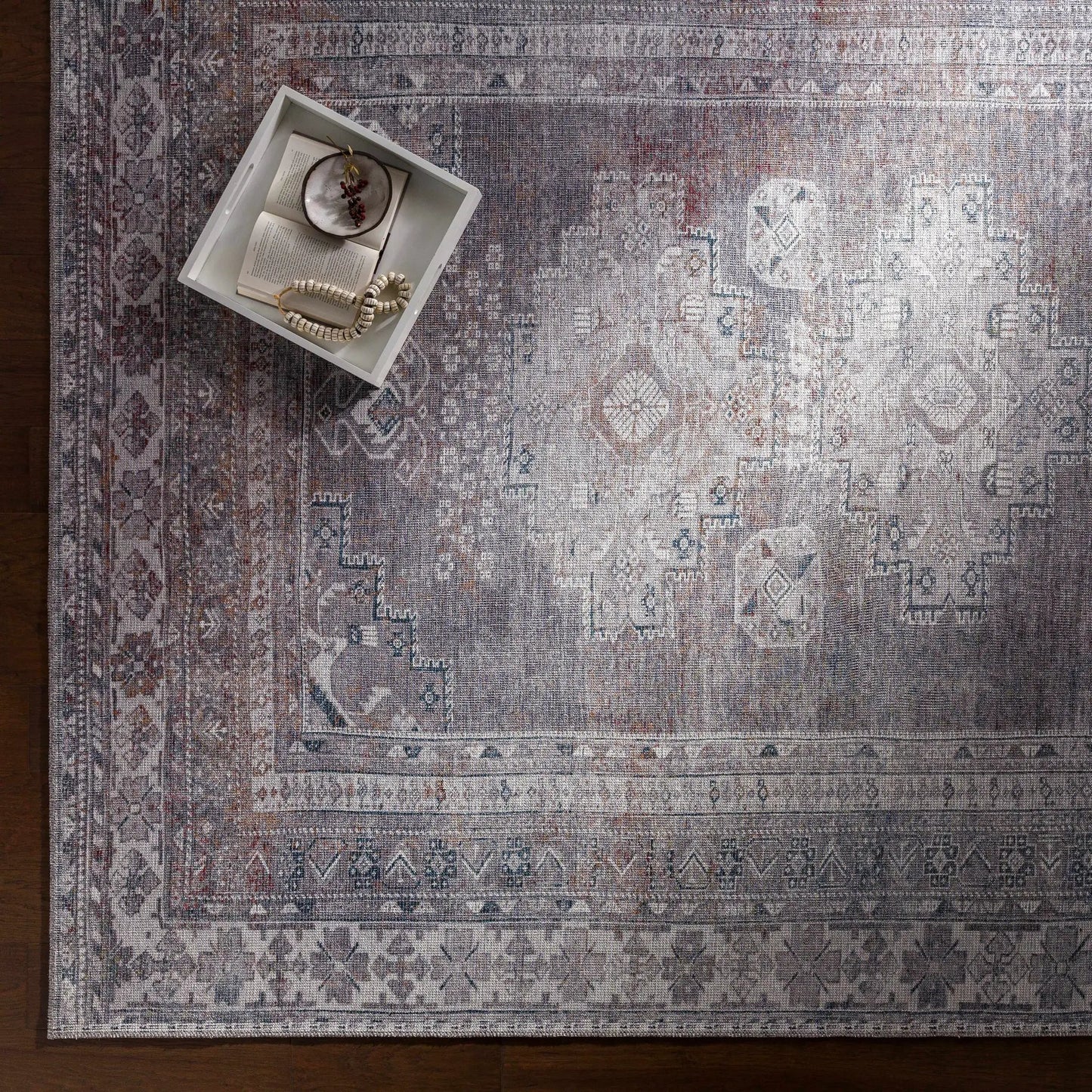 Baltinglass Brown Washable Area Rug from PriceLows™
