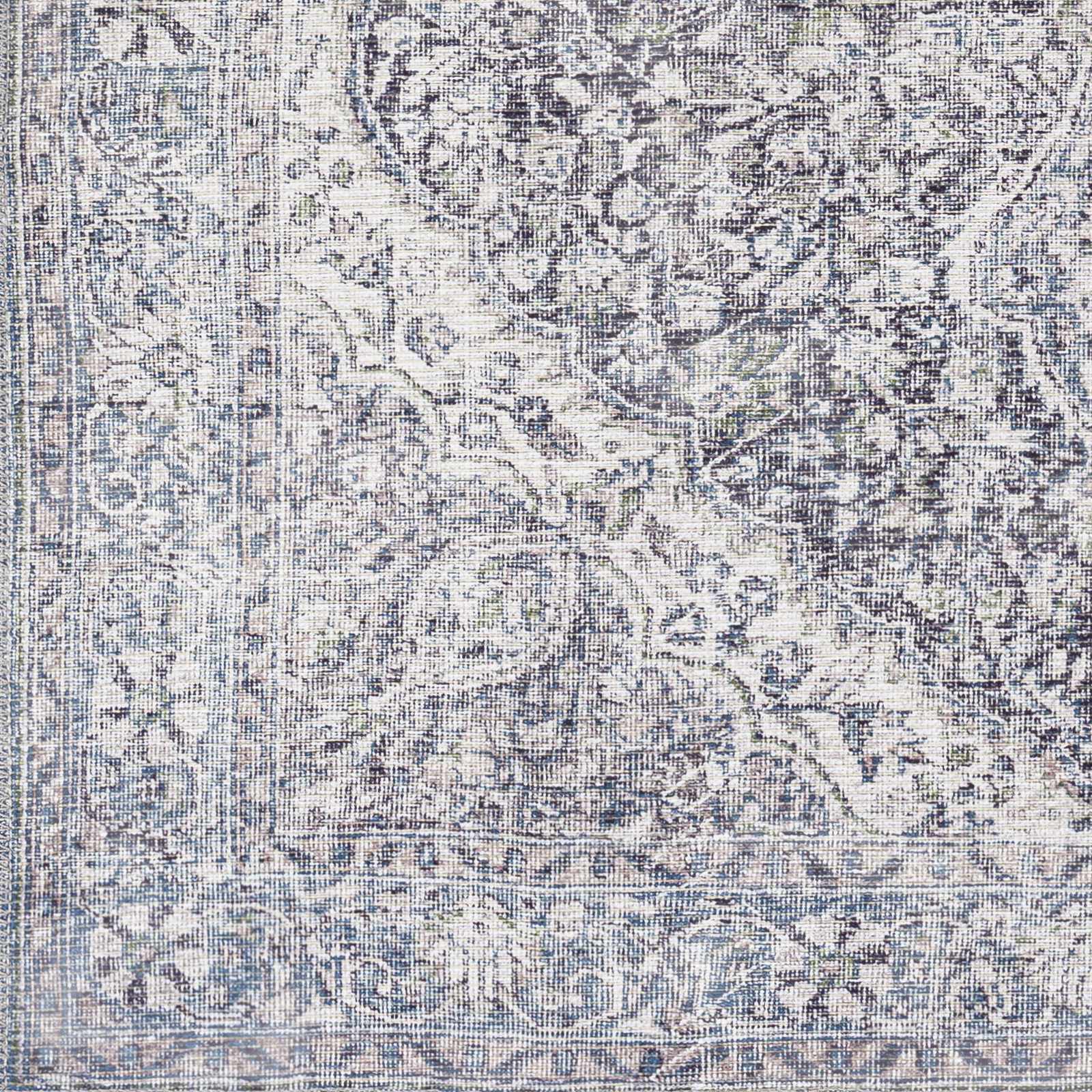 Tavas Blue Medallion Washable Rug from PriceLows™