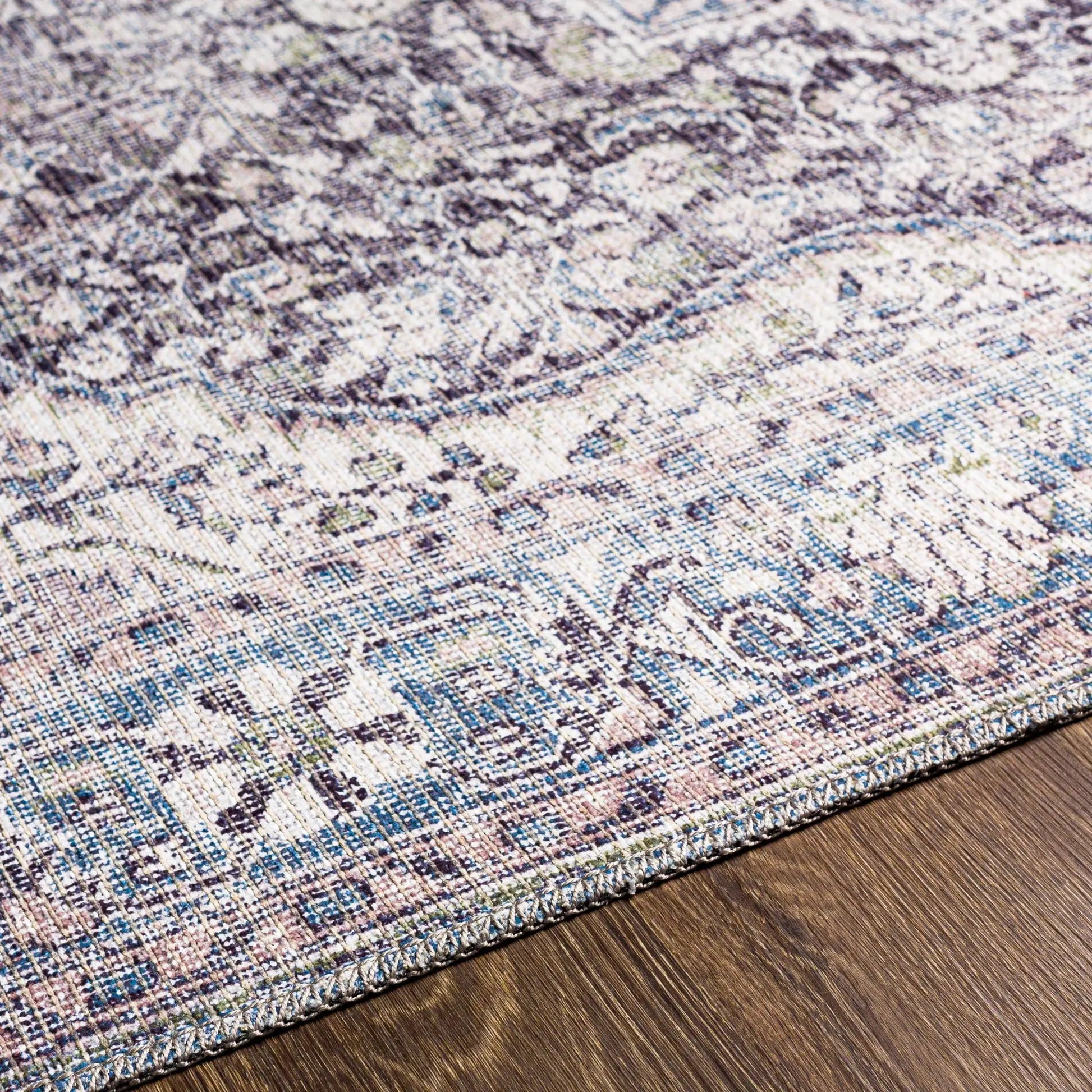 Tavas Blue Medallion Washable Rug from PriceLows™