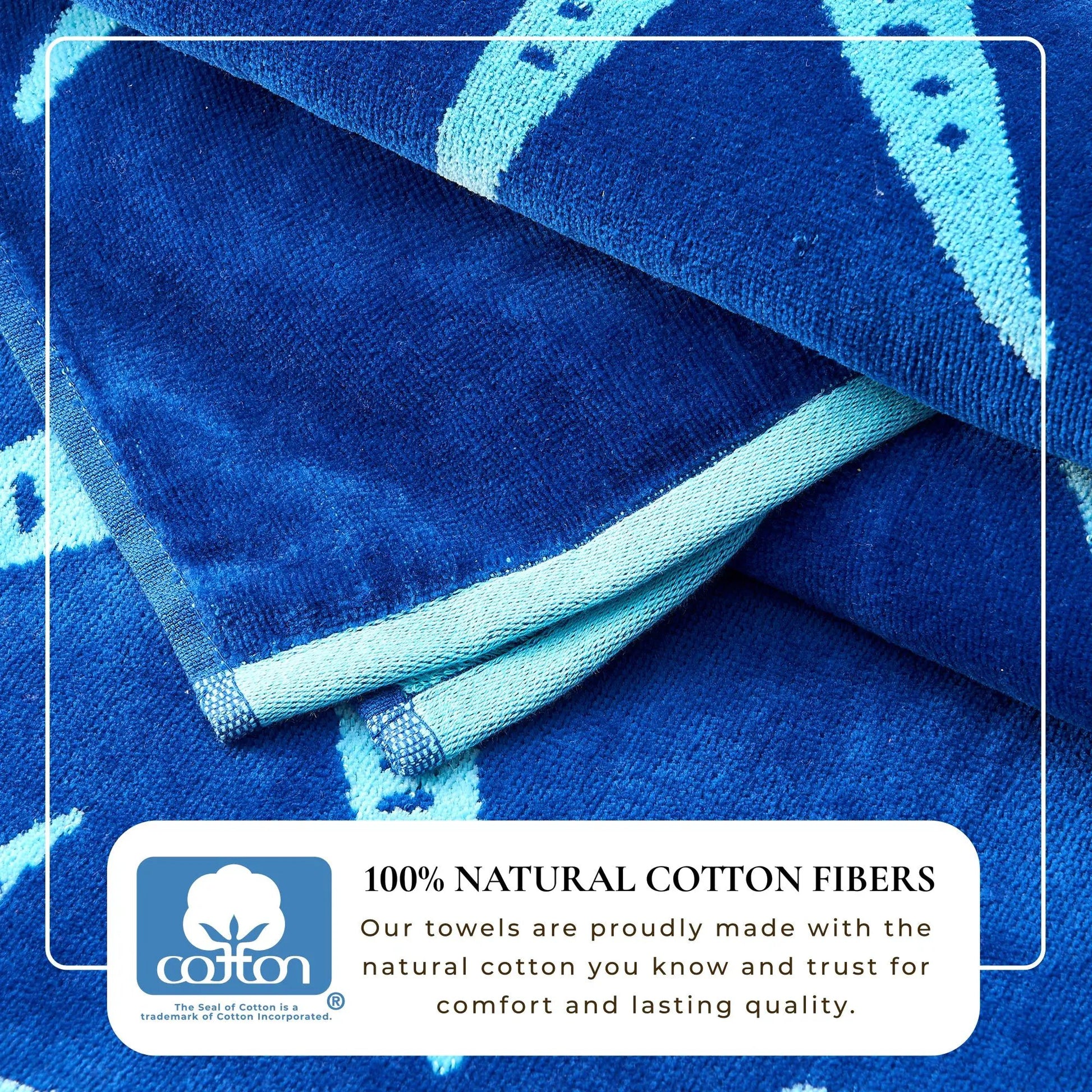 Cotton Velour Beach Towel - Maui Collection from PriceLows™