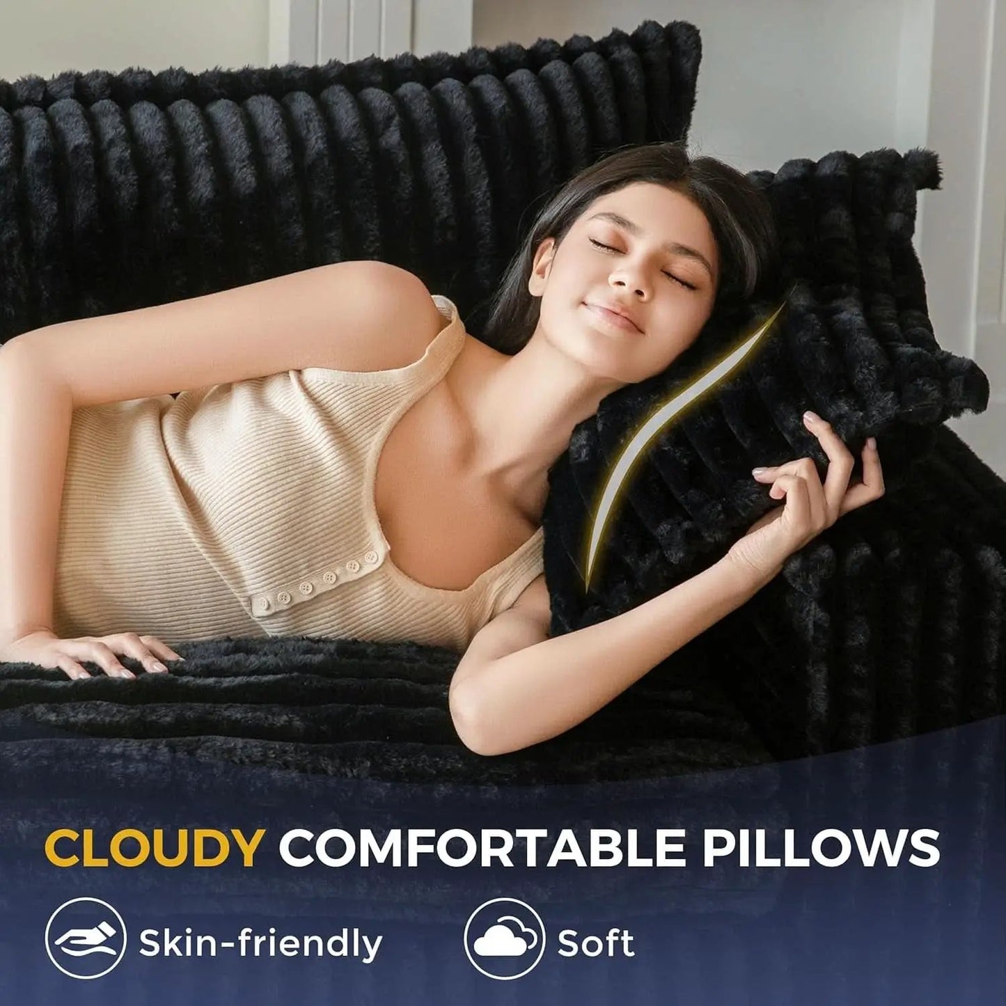 Comfortable Bean Bag Chair with Wide Armrests and Support from PriceLows™