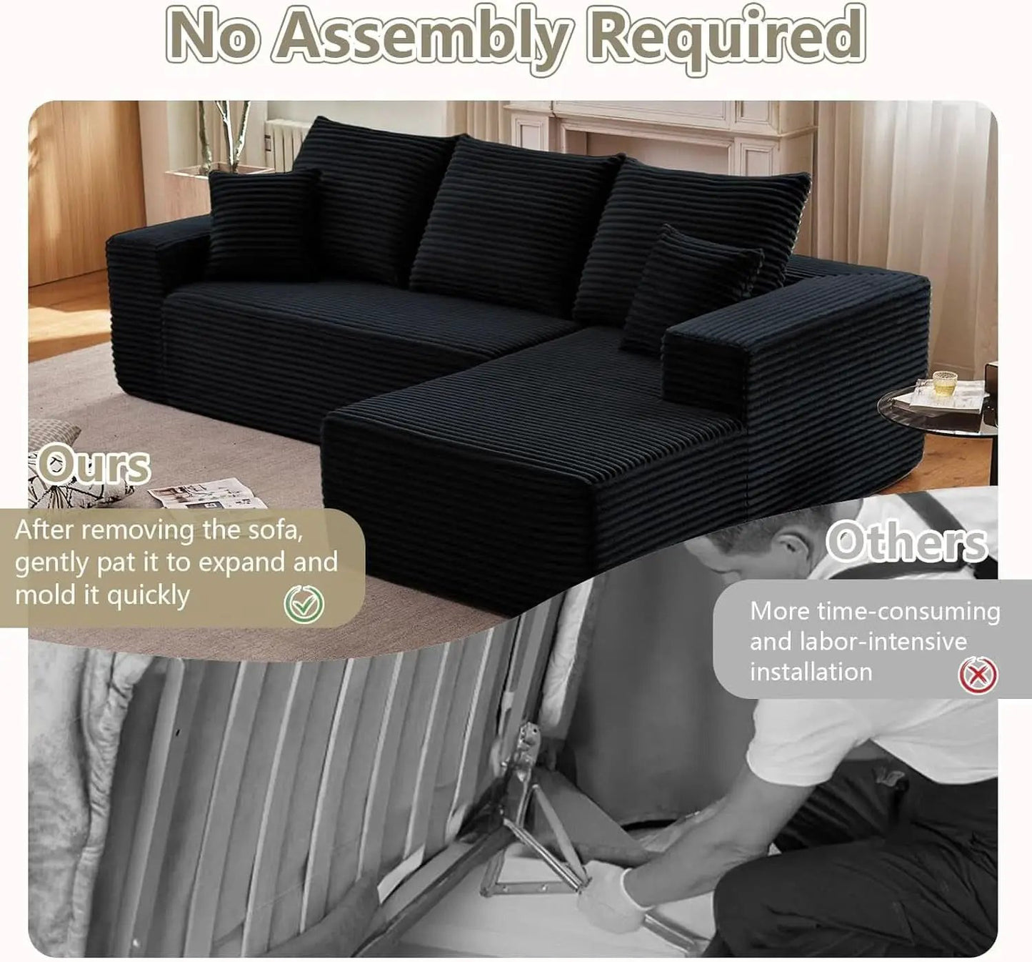Comfy Modular Sectional Sofa With Chaise Lounge Design from PriceLows™