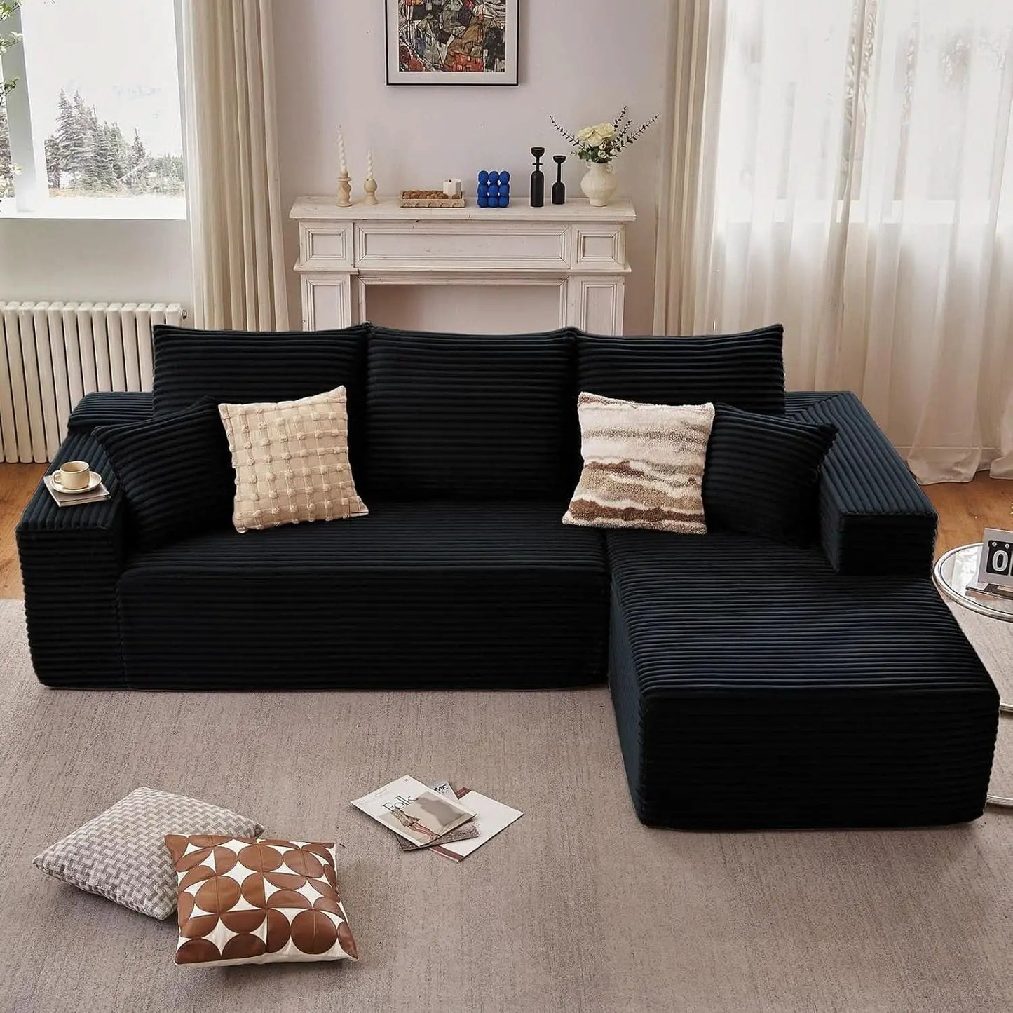 Comfy Modular Sectional Sofa With Chaise Lounge Design from PriceLows™
