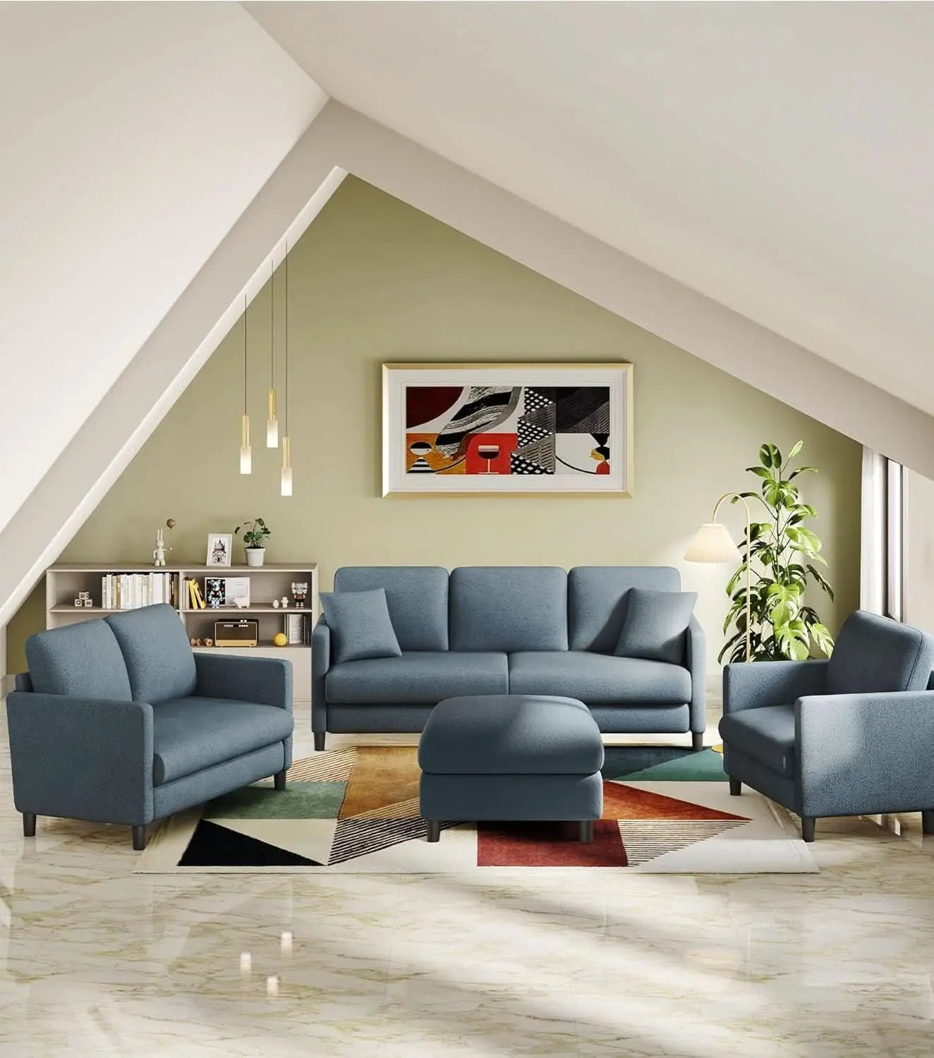 Comfy Teddy Loveseat Sofa Perfect For Small Spaces from PriceLows™
