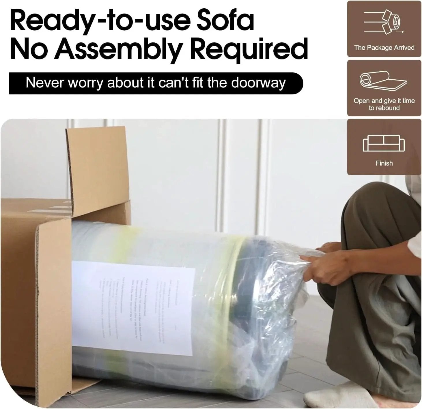 Comfy U-Shaped Sectional Sofa With Chaise And Ottoman from PriceLows™