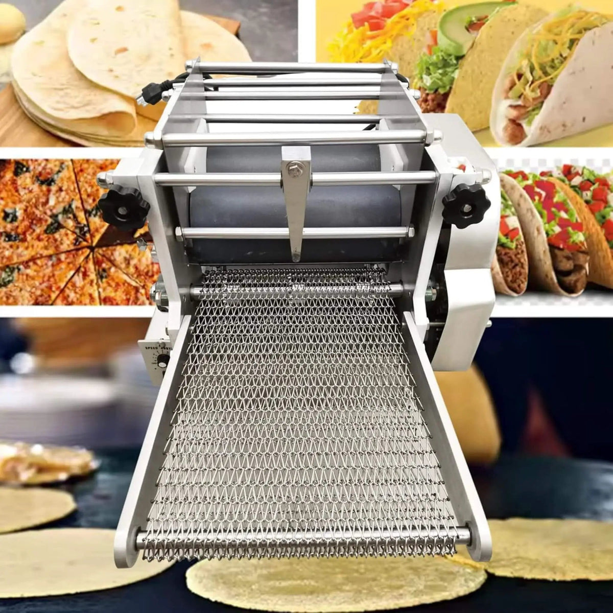 Heavy-Duty Commercial Automatic Corn Tortilla Making Machine | Stainless Steel | Quesadilla & Tortilla Maker | Home