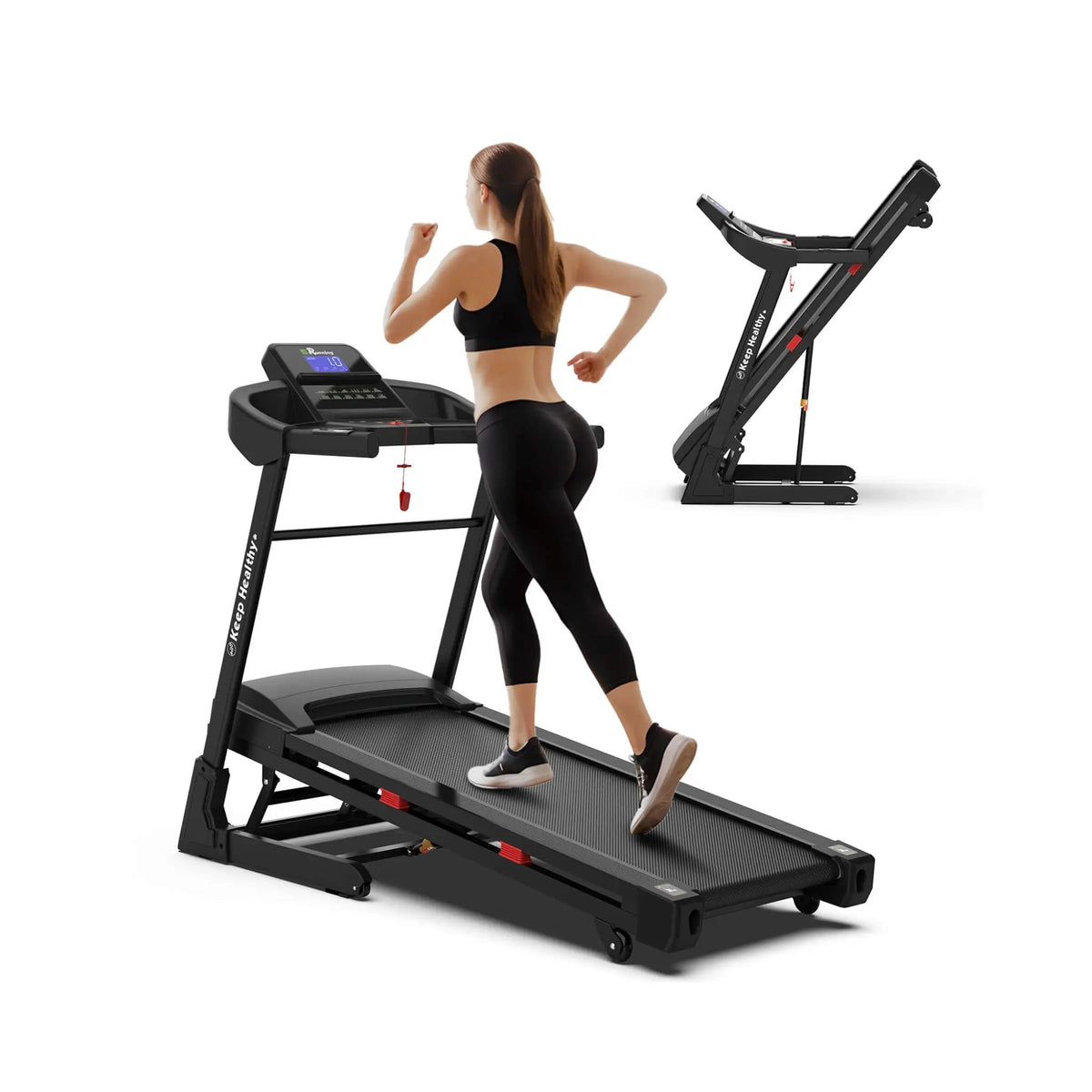 Foldable Electric Treadmill | 3.5HP Motor | Bluetooth LCD Display | 12 Preset Programs
