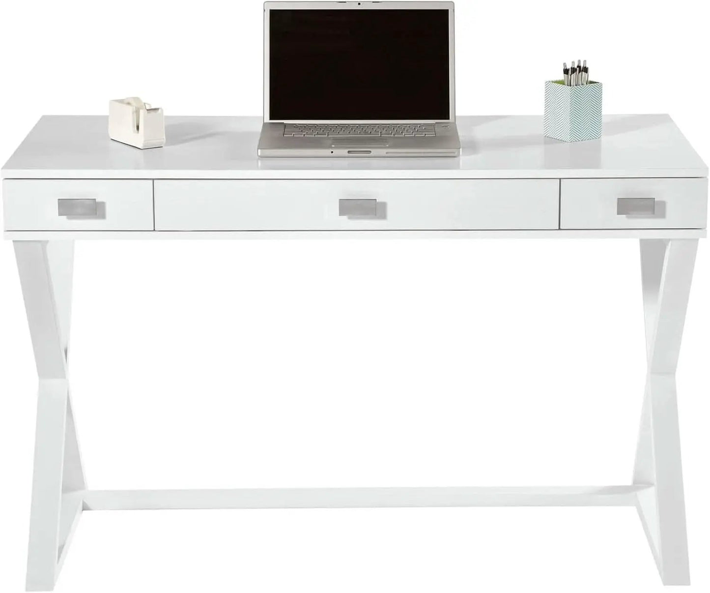 Compact White Writing Desk for Small Spaces and Creativity from PriceLows™