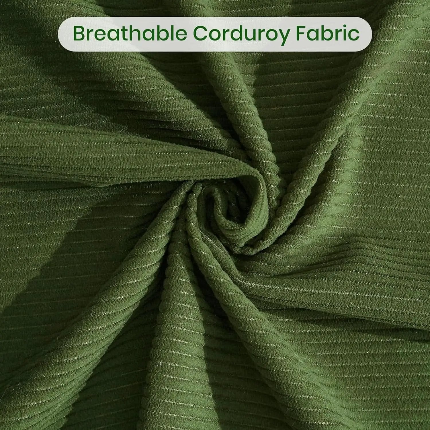 Convertible Floor Sofa Bed Comfy Corduroy Design Green from PriceLows™