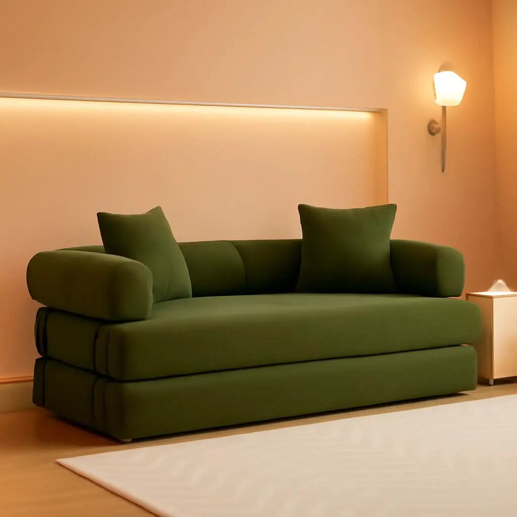 Convertible Folding Sofa Bed with Removable Backrest from PriceLows™