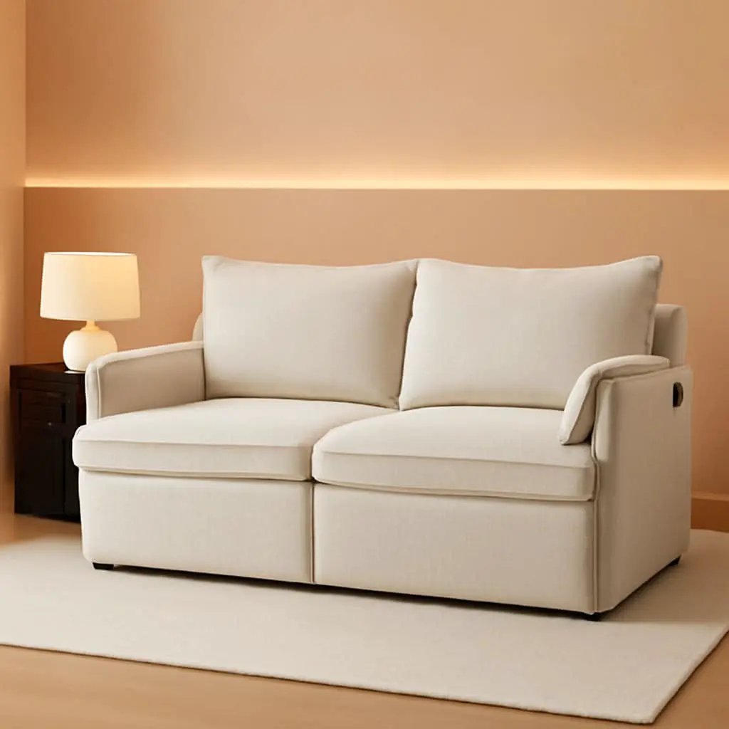 Convertible King Sofa Bed with USB Charging and Pockets from PriceLows™
