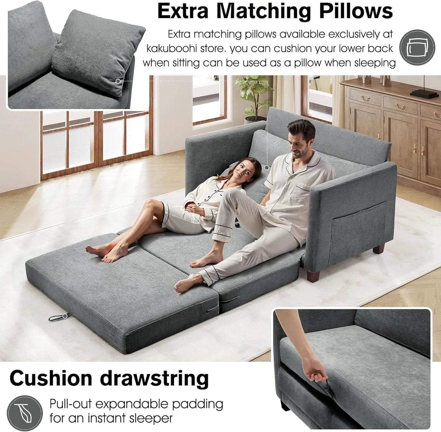 Convertible Loveseat Sleeper Sofa Bed for Small Spaces from PriceLows™