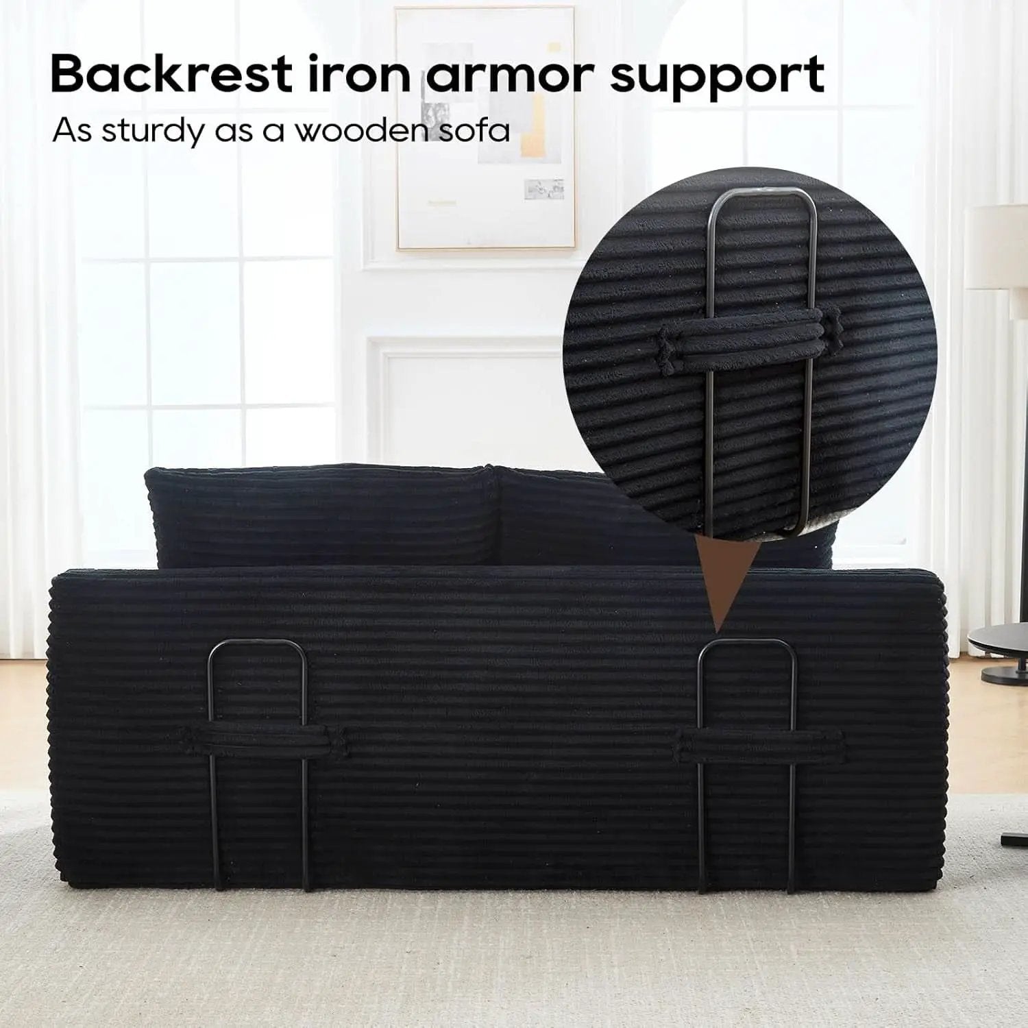Convertible Loveseat Sofa Bed with Memory Foam Comfort from PriceLows™
