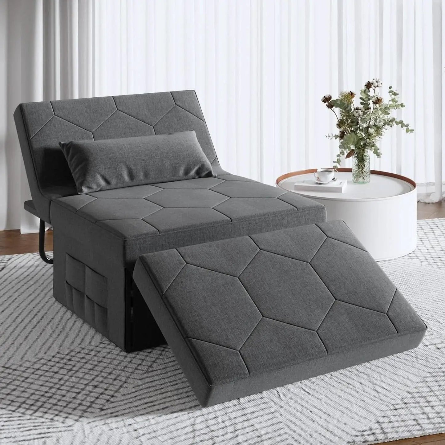 Convertible Sleeper Chair Bed with Adjustable Backrest from PriceLows™