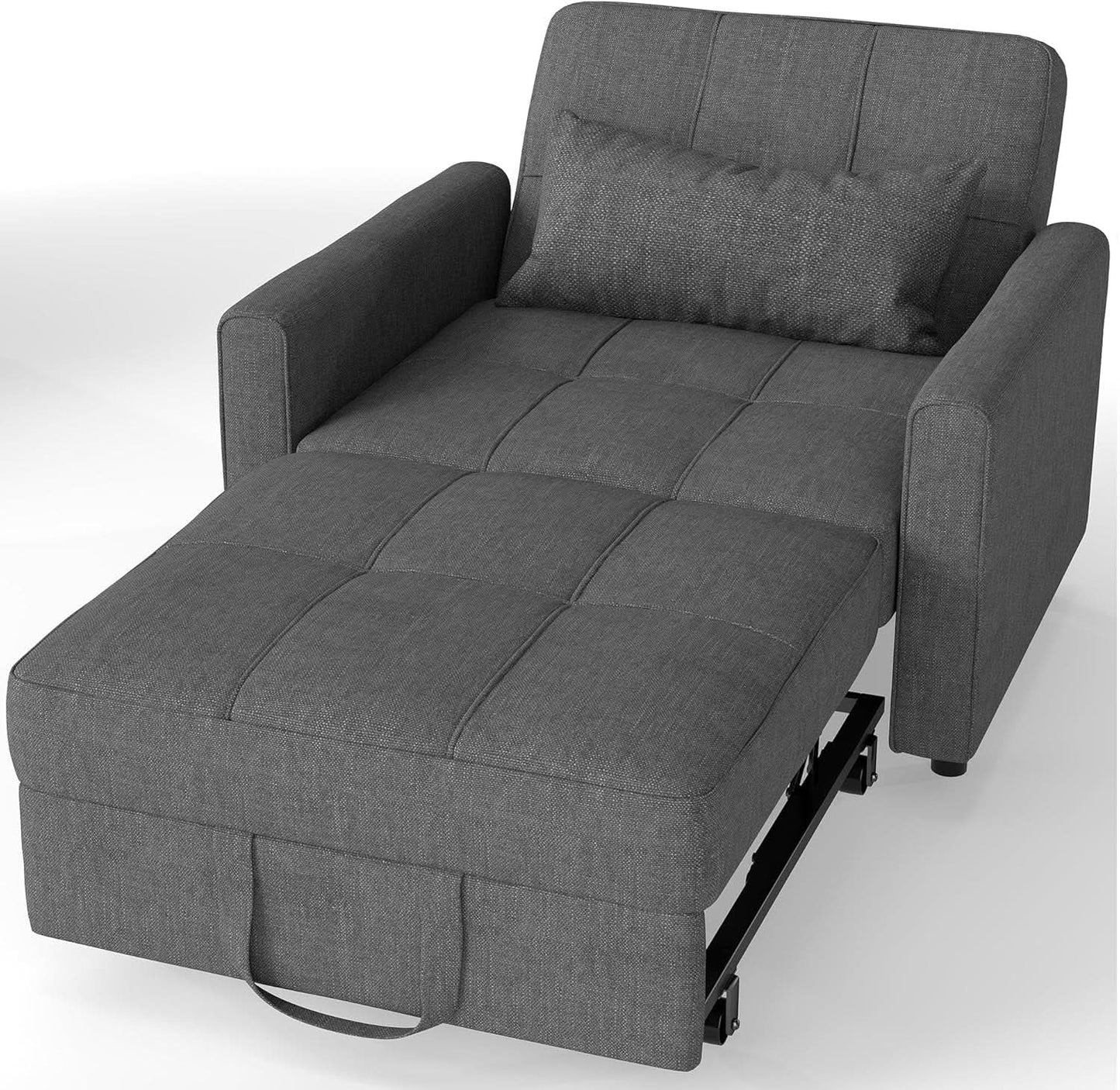 Convertible Sofa Bed Chair with Adjustable Backrest Design from PriceLows™