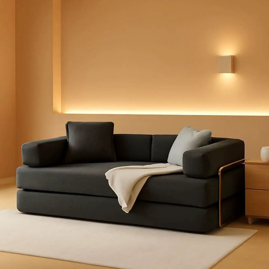 Convertible Sofa Bed with Adjustable Armrests and Comfort from PriceLows™